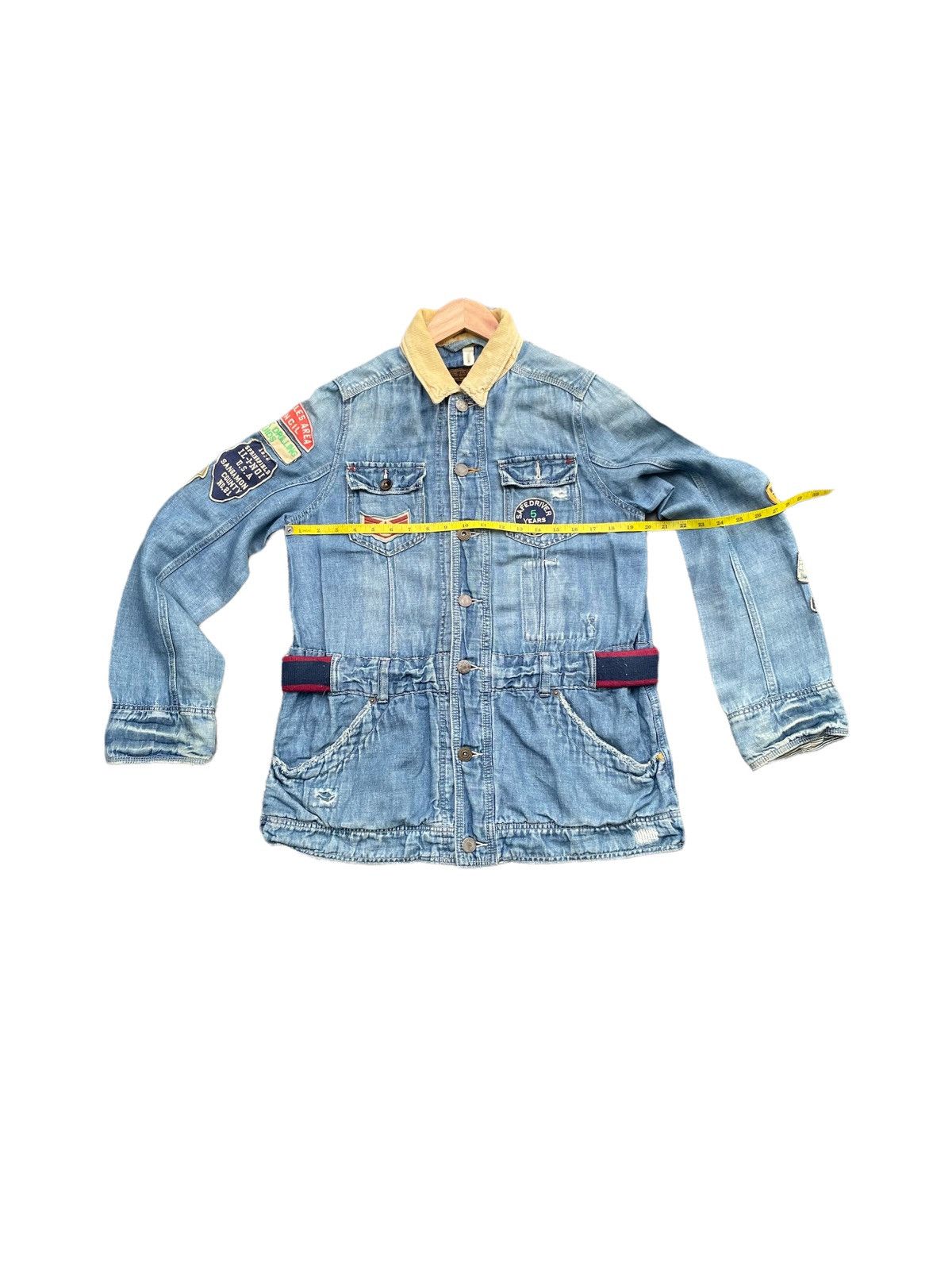 Japanese Brand Cube Sugar Denim Military Style Jacket Size US M / EU 48-50 / 2 - 2 Thumbnail