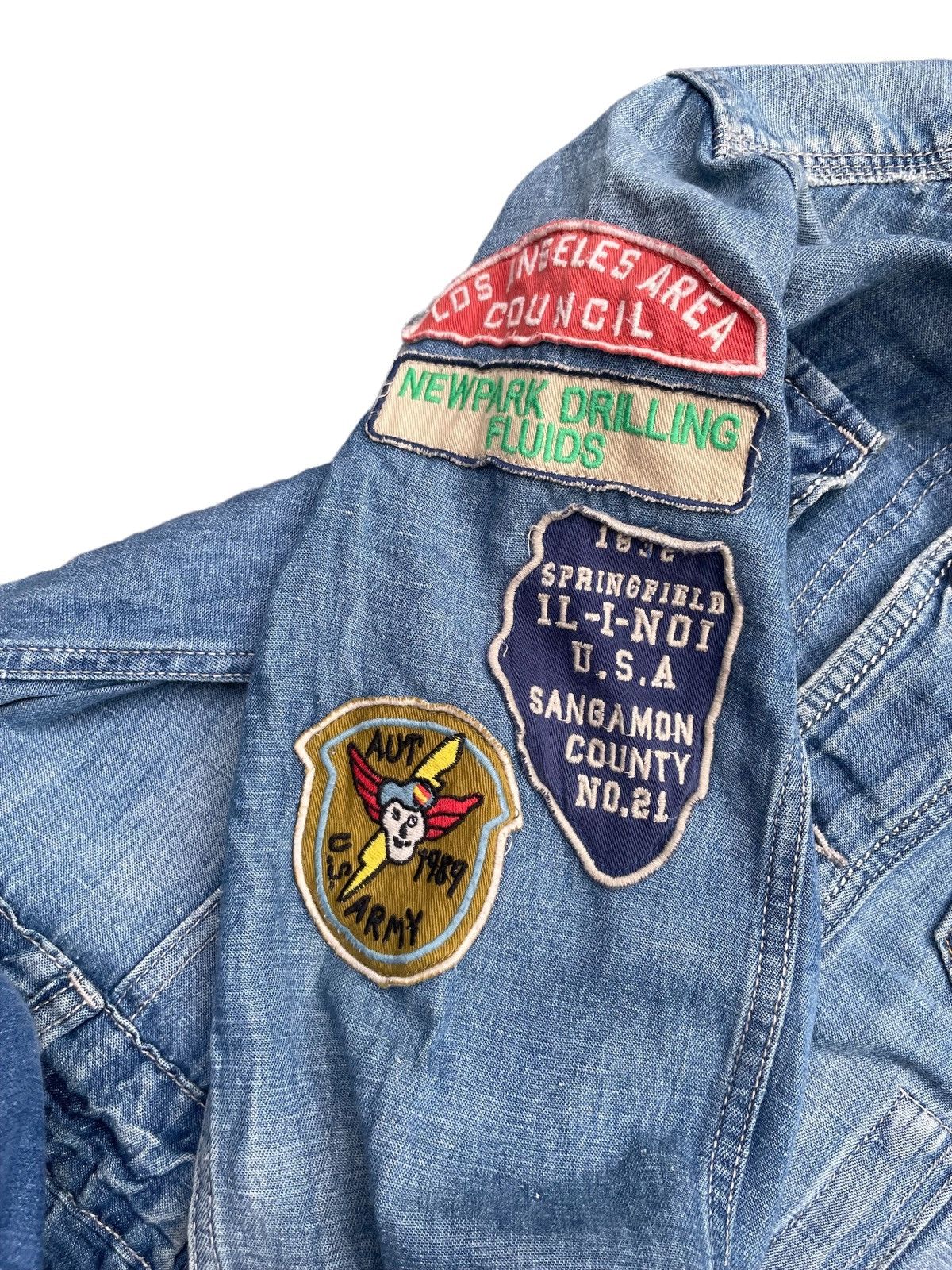 Japanese Brand Cube Sugar Denim Military Style Jacket Size US M / EU 48-50 / 2 - 8 Thumbnail