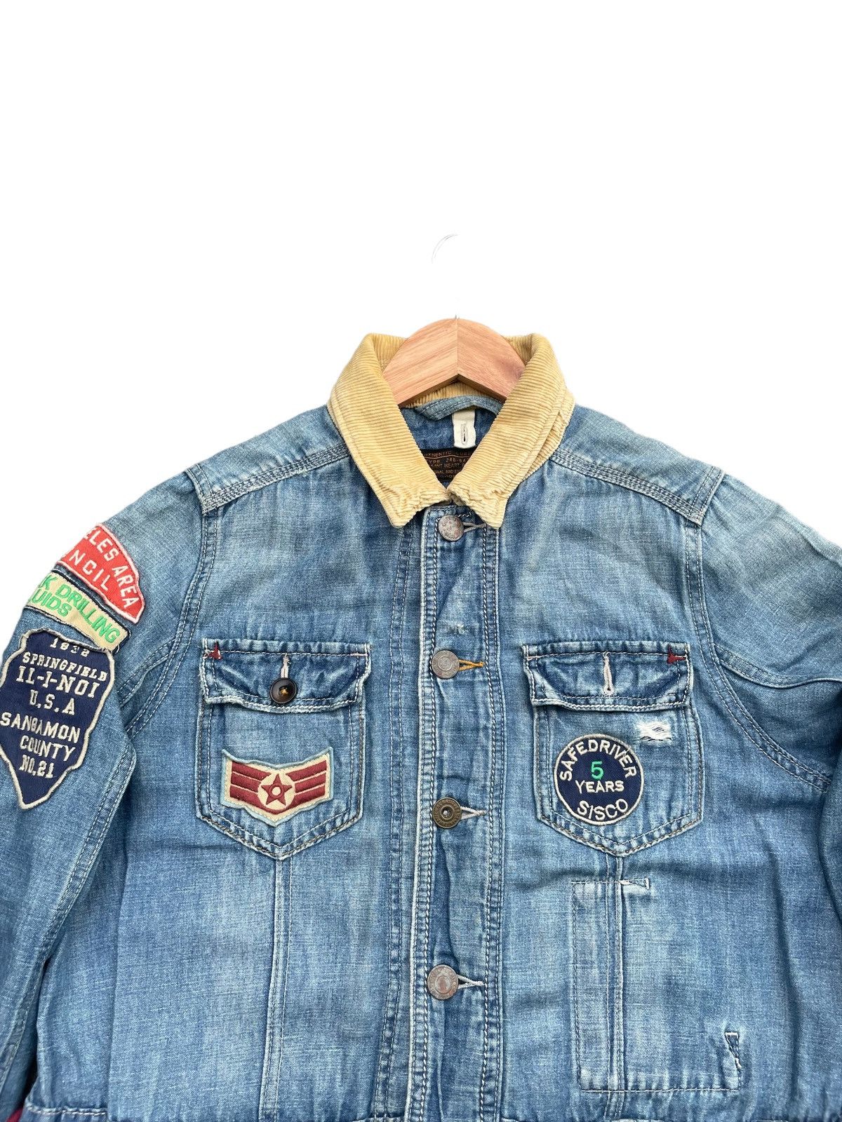 Japanese Brand Cube Sugar Denim Military Style Jacket Size US M / EU 48-50 / 2 - 6 Thumbnail