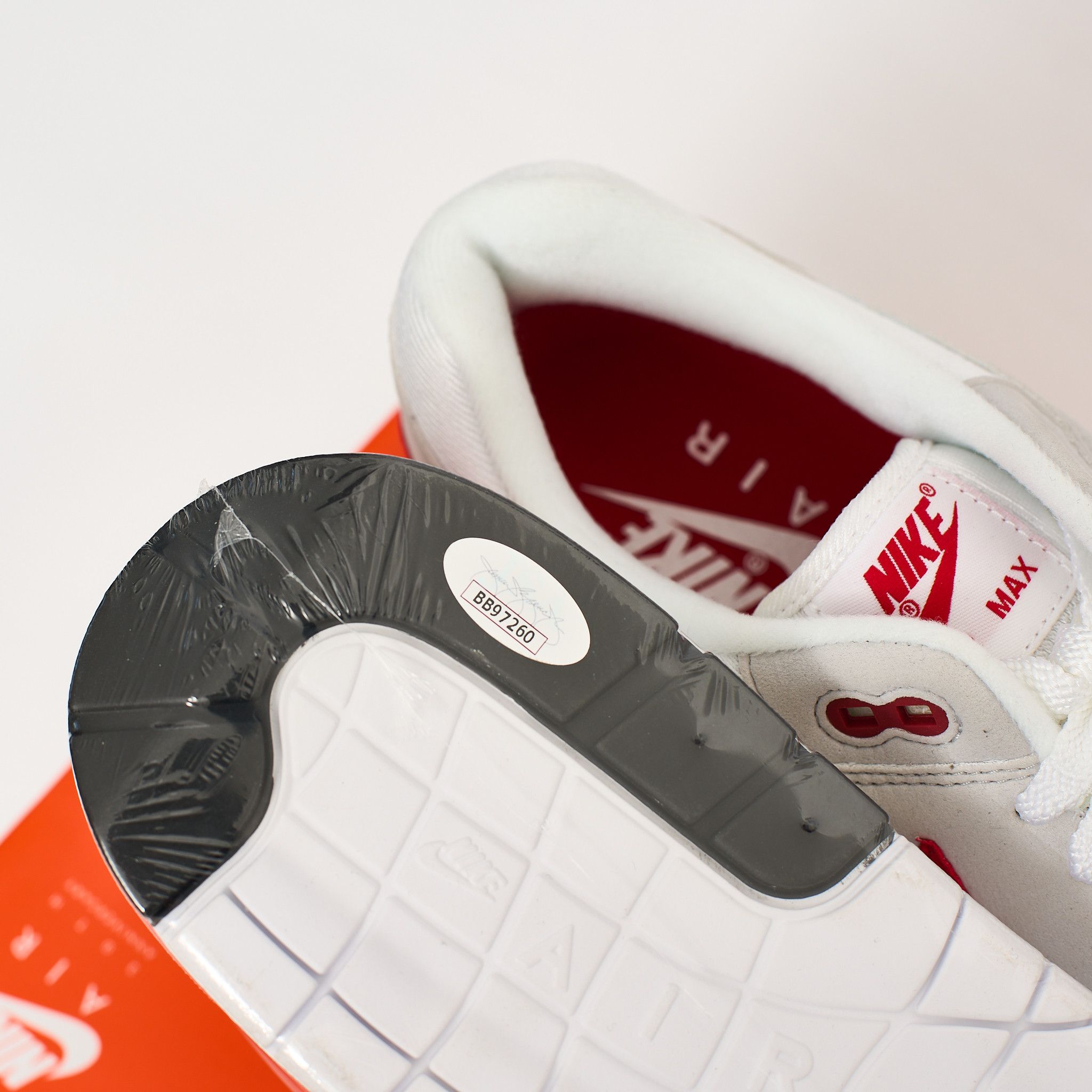Nike Nike Air Max 1 Anniversary Red Autographed Tinker Hatfield Size US 12 / EU 45 - 6 Thumbnail