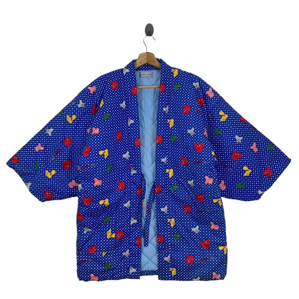 Vintage Anime Cartoon Fullprint Kimono Japanese Free Size