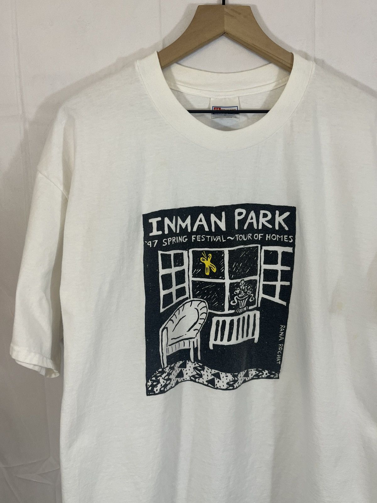 Vintage 90s Art Festival Distressed 1990s Tee Size US XL / EU 56 / 4 - 2 Thumbnail