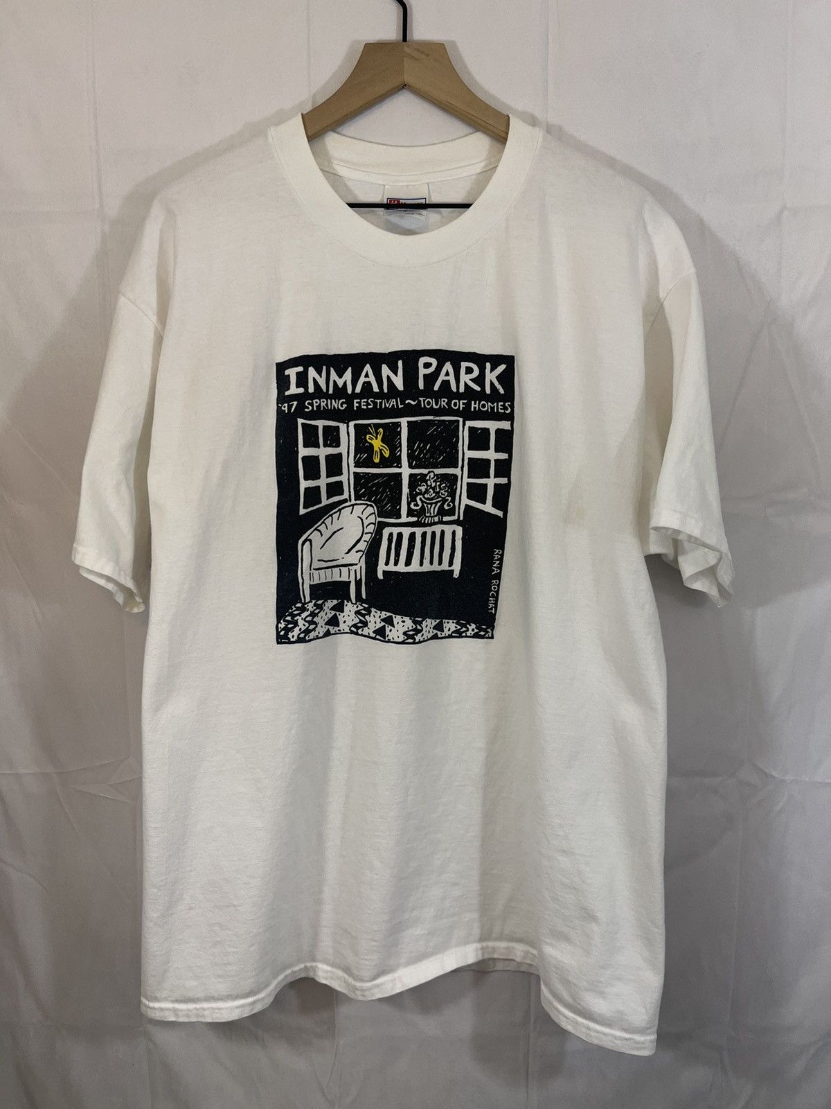 Vintage 90s Art Festival Distressed 1990s Tee Size US XL / EU 56 / 4 - 1 Thumbnail