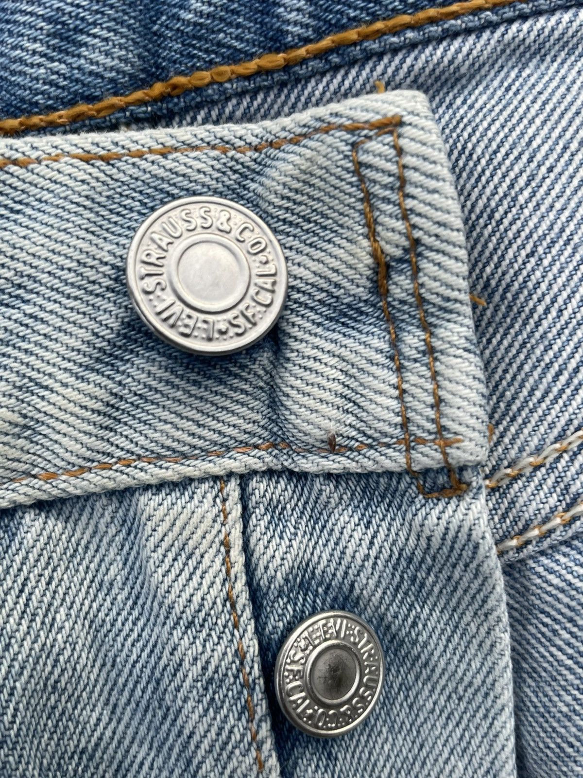 Levi's Rare Faded Vintage Levi’s 501XX Usa 1998 Aging Wash Denim Size US 30 / EU 46 - 17 Thumbnail