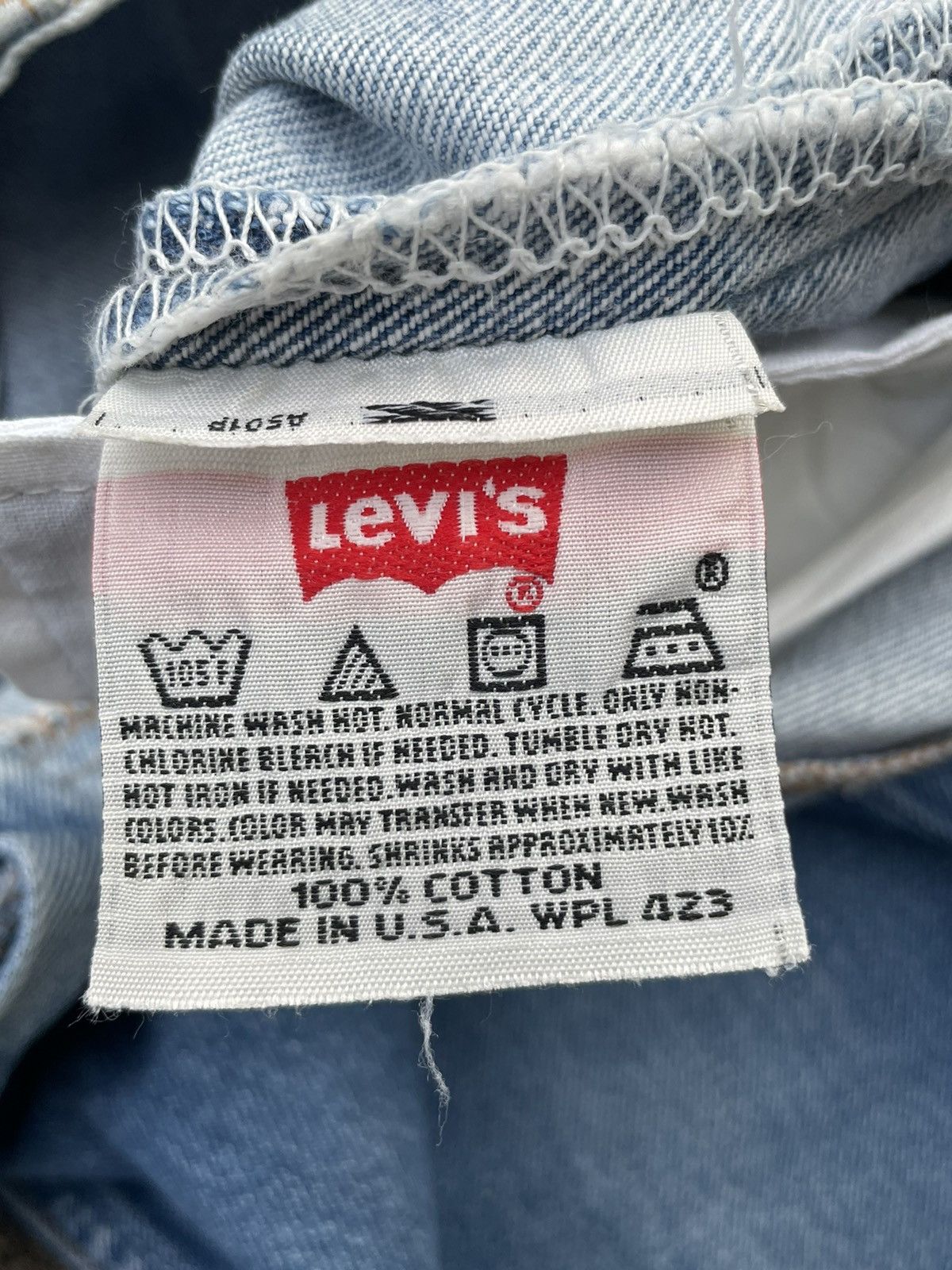 Levi's Rare Faded Vintage Levi’s 501XX Usa 1998 Aging Wash Denim Size US 30 / EU 46 - 13 Thumbnail