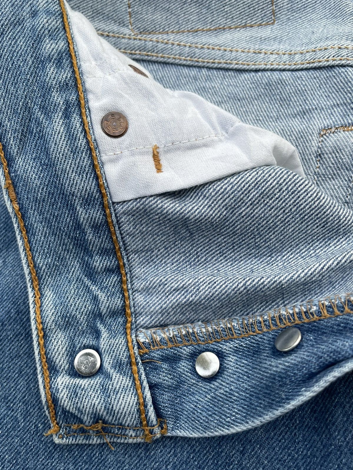 Levi's Rare Faded Vintage Levi’s 501XX Usa 1998 Aging Wash Denim Size US 30 / EU 46 - 15 Thumbnail