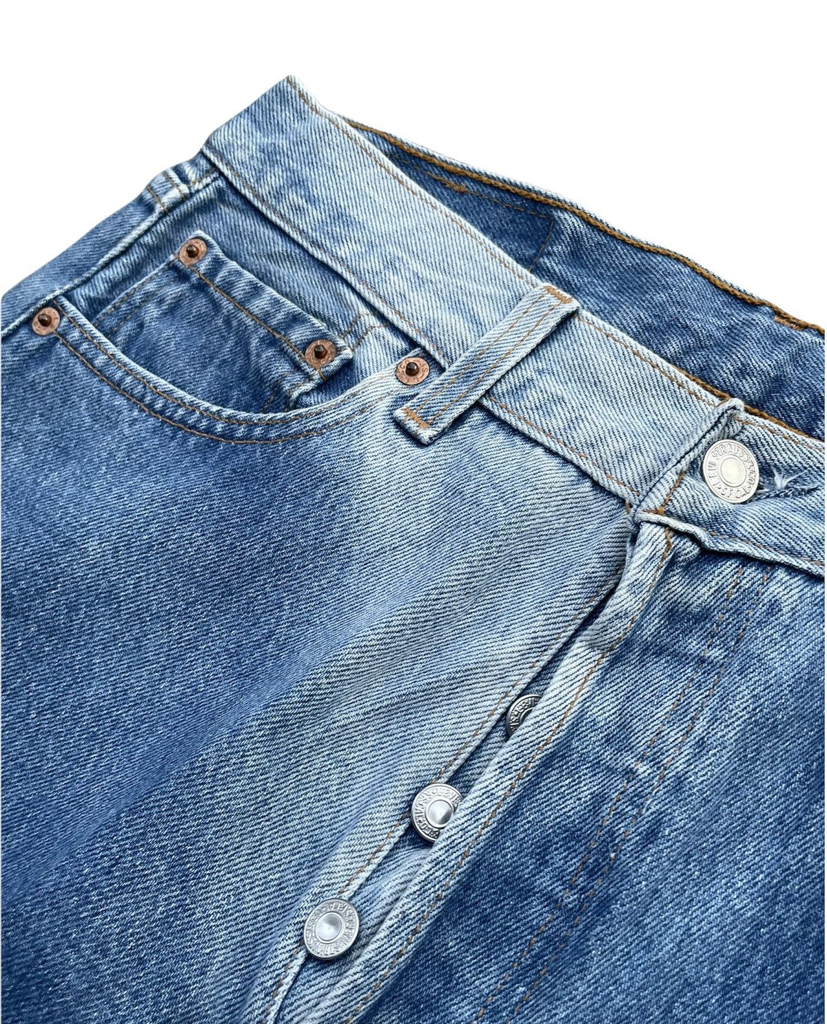 Levi's Rare Faded Vintage Levi’s 501XX Usa 1998 Aging Wash Denim Size US 30 / EU 46 - 5 Thumbnail