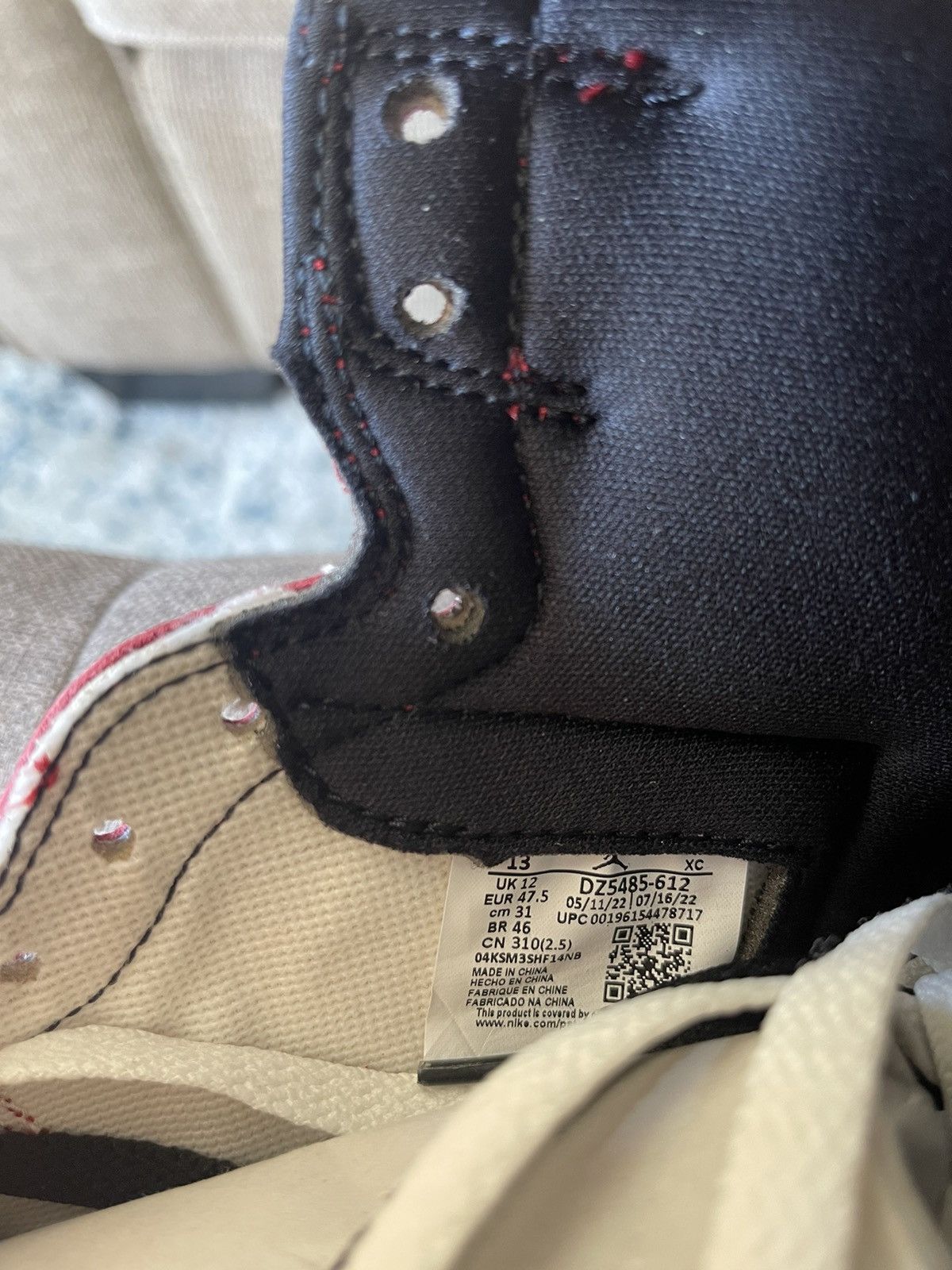 Jordan Brand Jordan 1 Lost & Found Size US 13 / EU 46 - 5 Thumbnail
