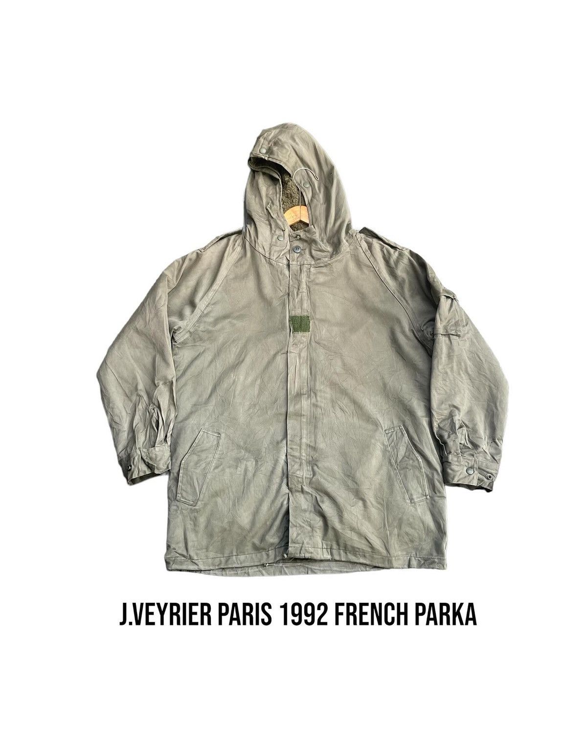 Vintage Vintage 1992 J.Veyrier France Parka Jacket Size US L / EU 52-54 / 3 - 1 Thumbnail