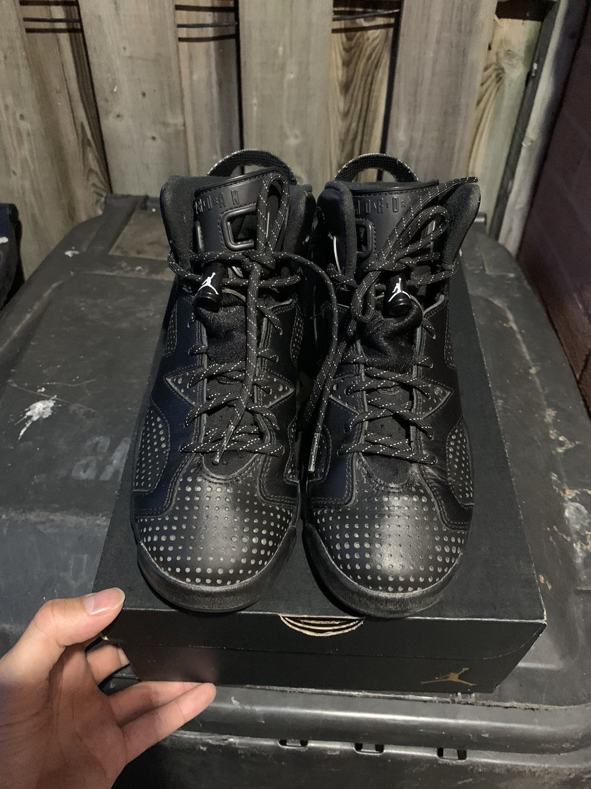 Jordan Brand × Nike Air Jordan 6 Retro GS Black Cat Size US 5 / EU 37 - 2 Thumbnail
