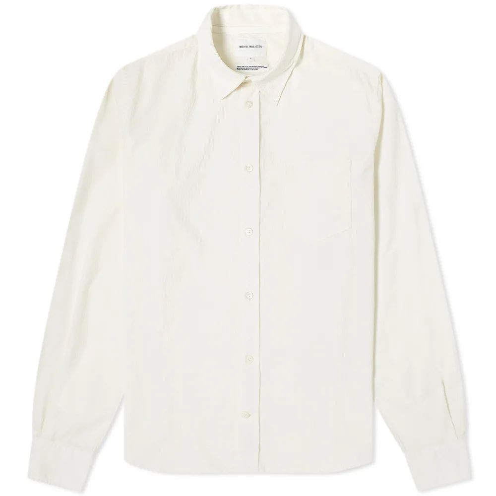 Pre-owned Norse Projects Osvald Corduroy Shirt In Oatmeal