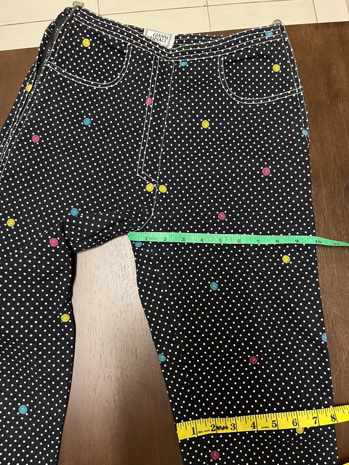 Versace Versace Jeans Polka Dot Size 26" / US 2 / IT 38 - 15 Thumbnail