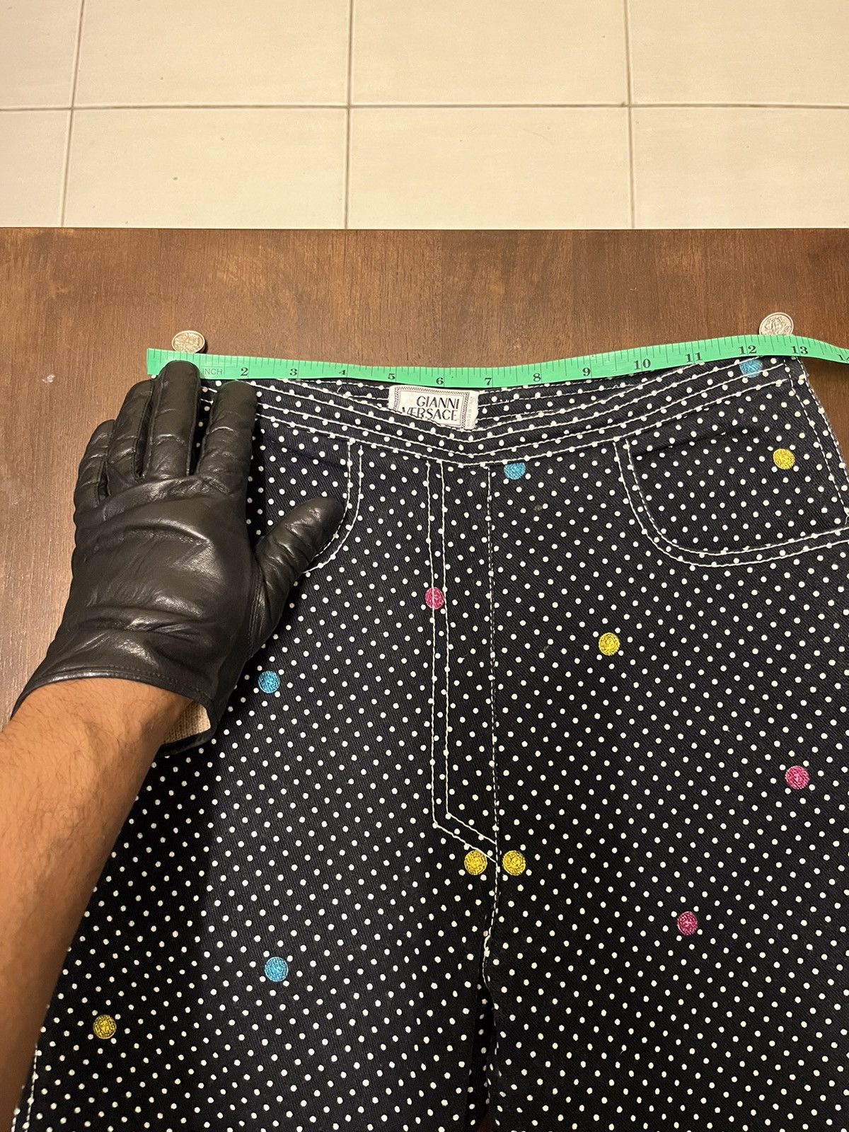 Versace Versace Jeans Polka Dot Size 26" / US 2 / IT 38 - 12 Thumbnail