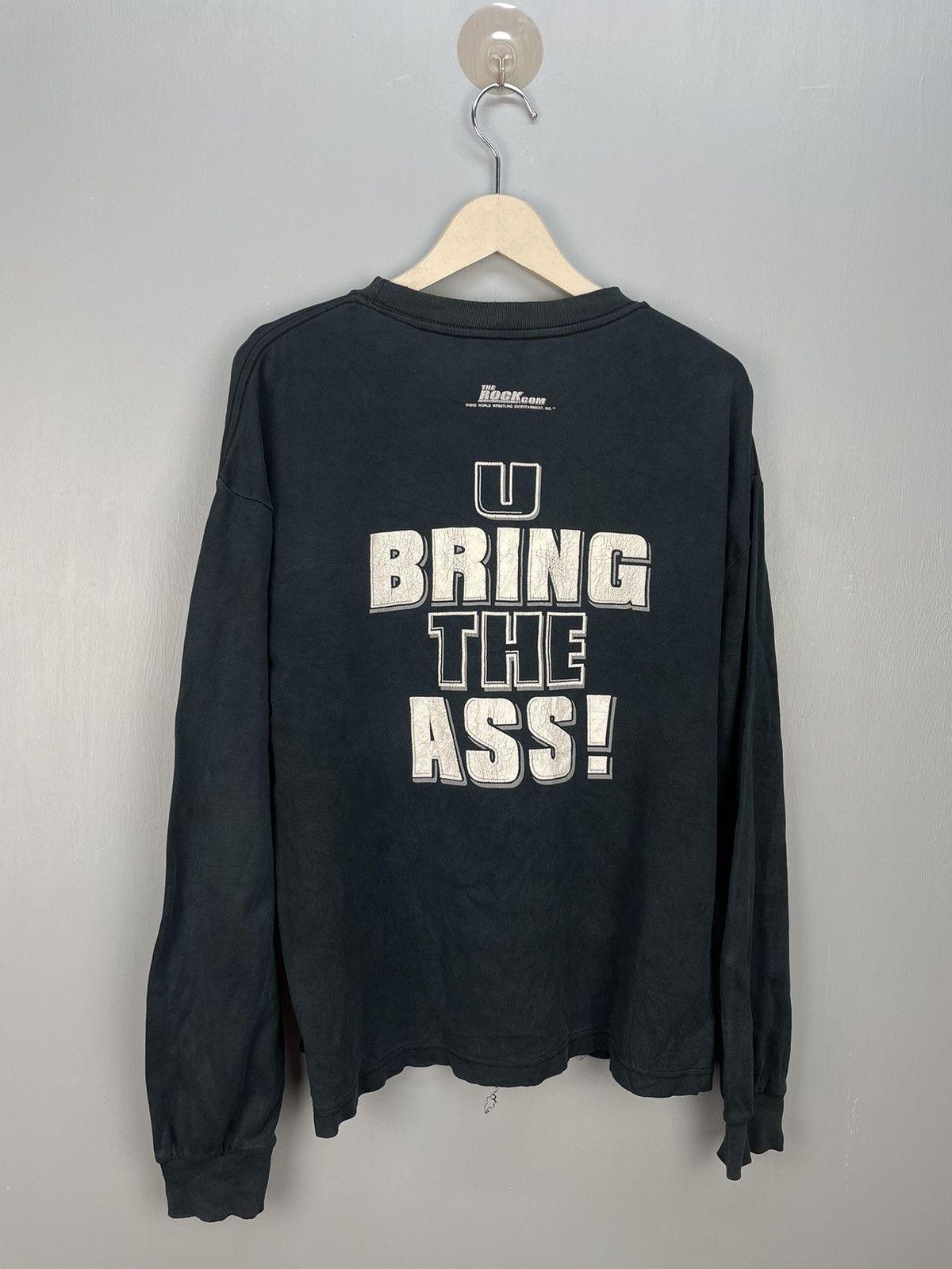 Vintage Vintage Y2K The Rock.com WWE wrestling long sleeve t shirt Size US M / EU 48-50 / 2 - 2 Thumbnail