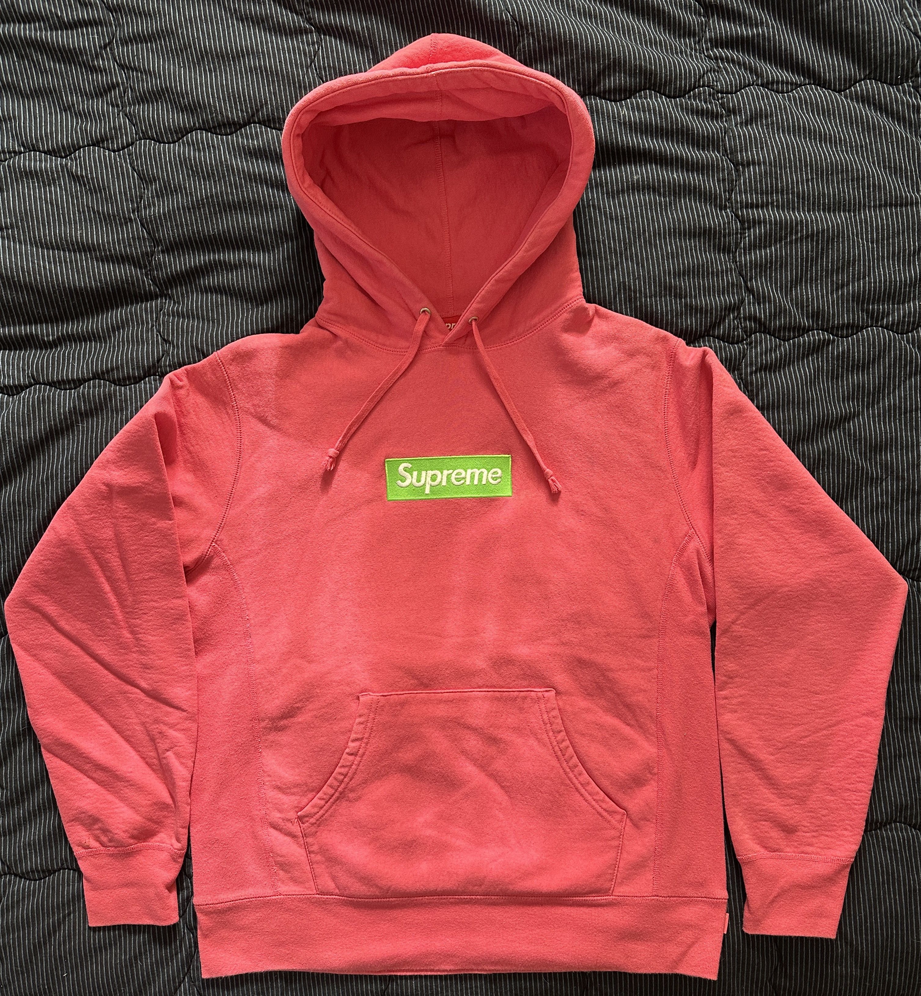 Champion × Supreme Supreme Champion Satin logo hoodie (PINK) | Grailed