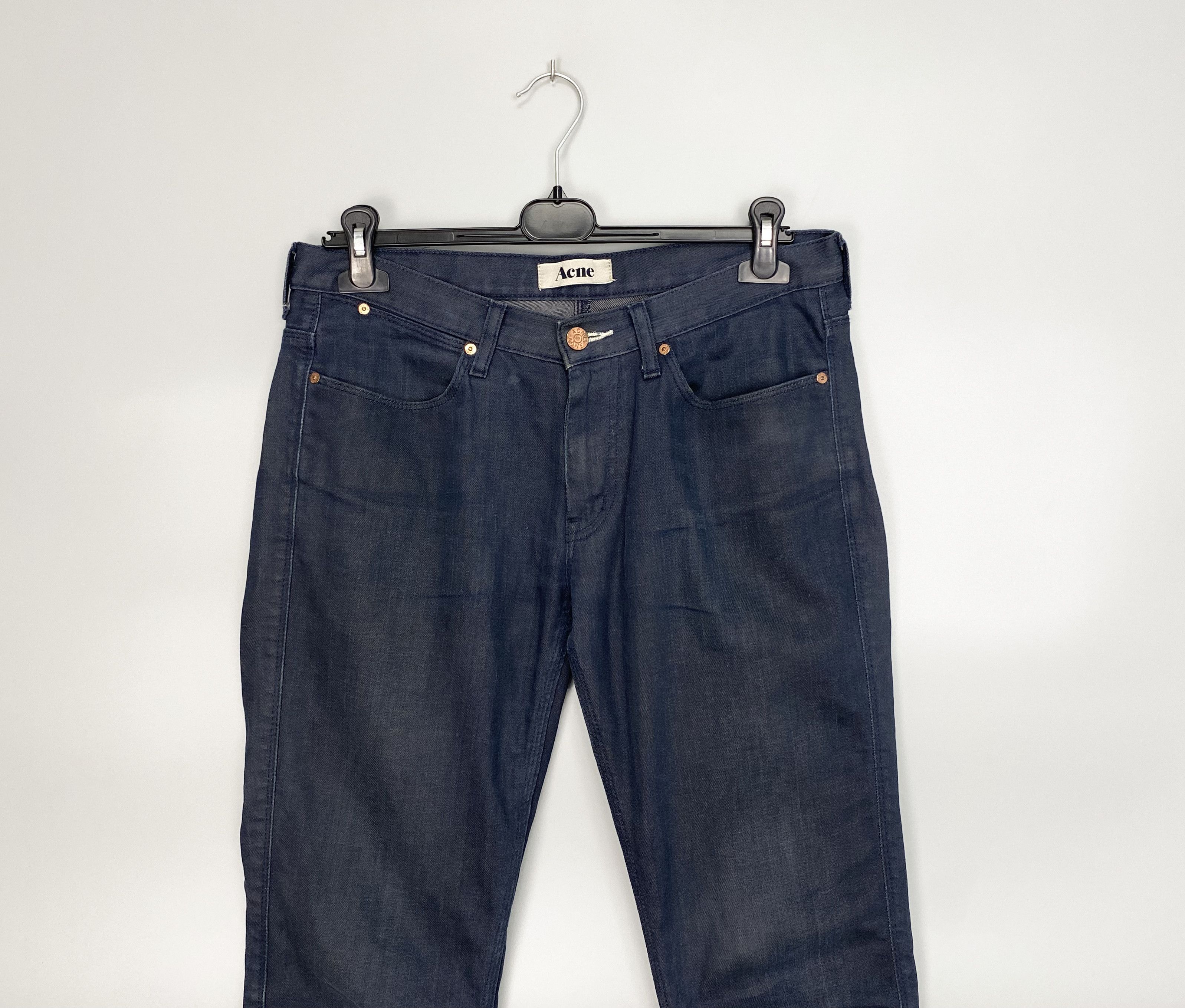 Acne Studios ACNE Max Thunder Denim Jeans Leather Patch W30 L32 Size US 30 / EU 46 - 2 Thumbnail