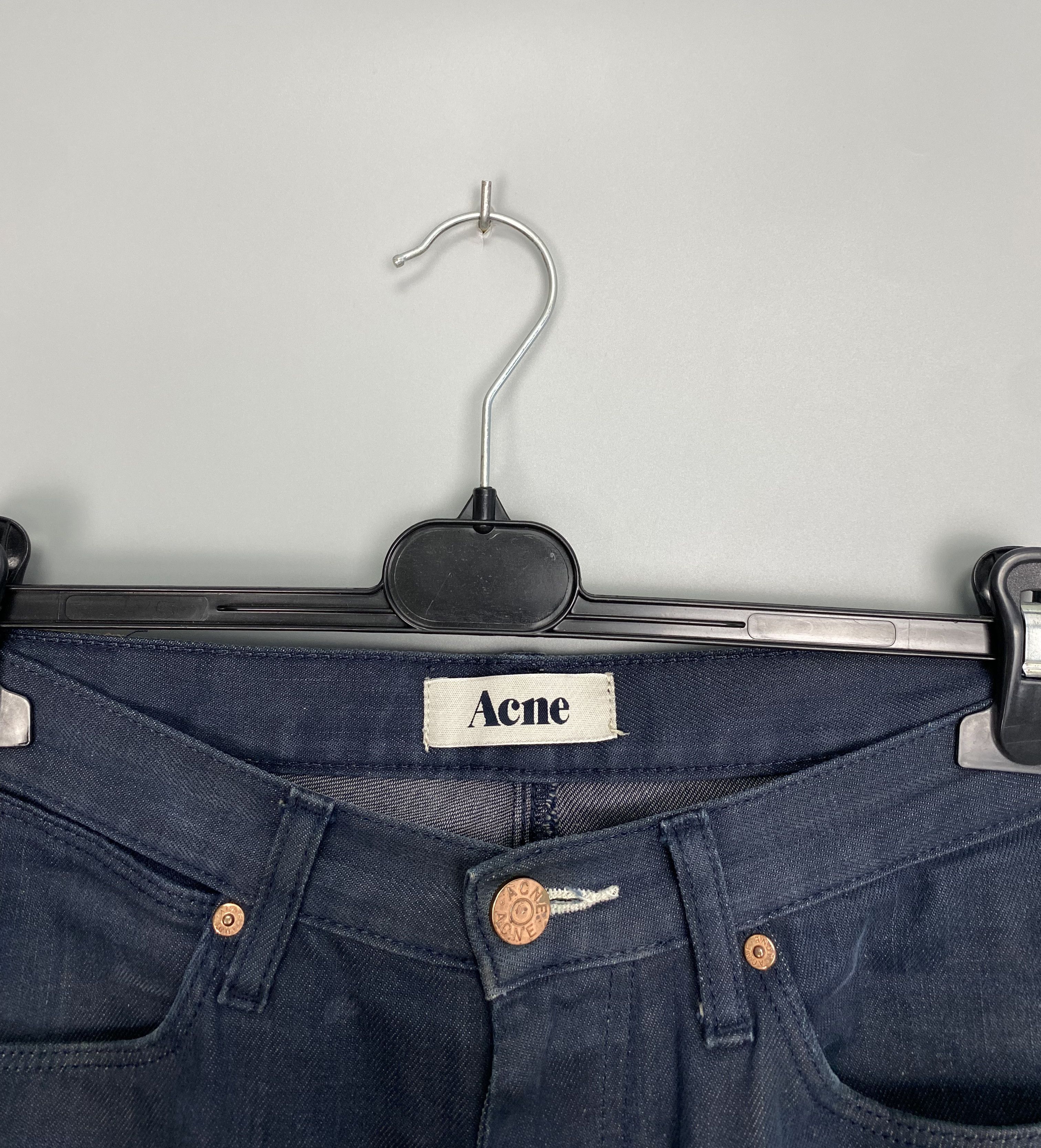 Acne Studios ACNE Max Thunder Denim Jeans Leather Patch W30 L32 Size US 30 / EU 46 - 3 Thumbnail