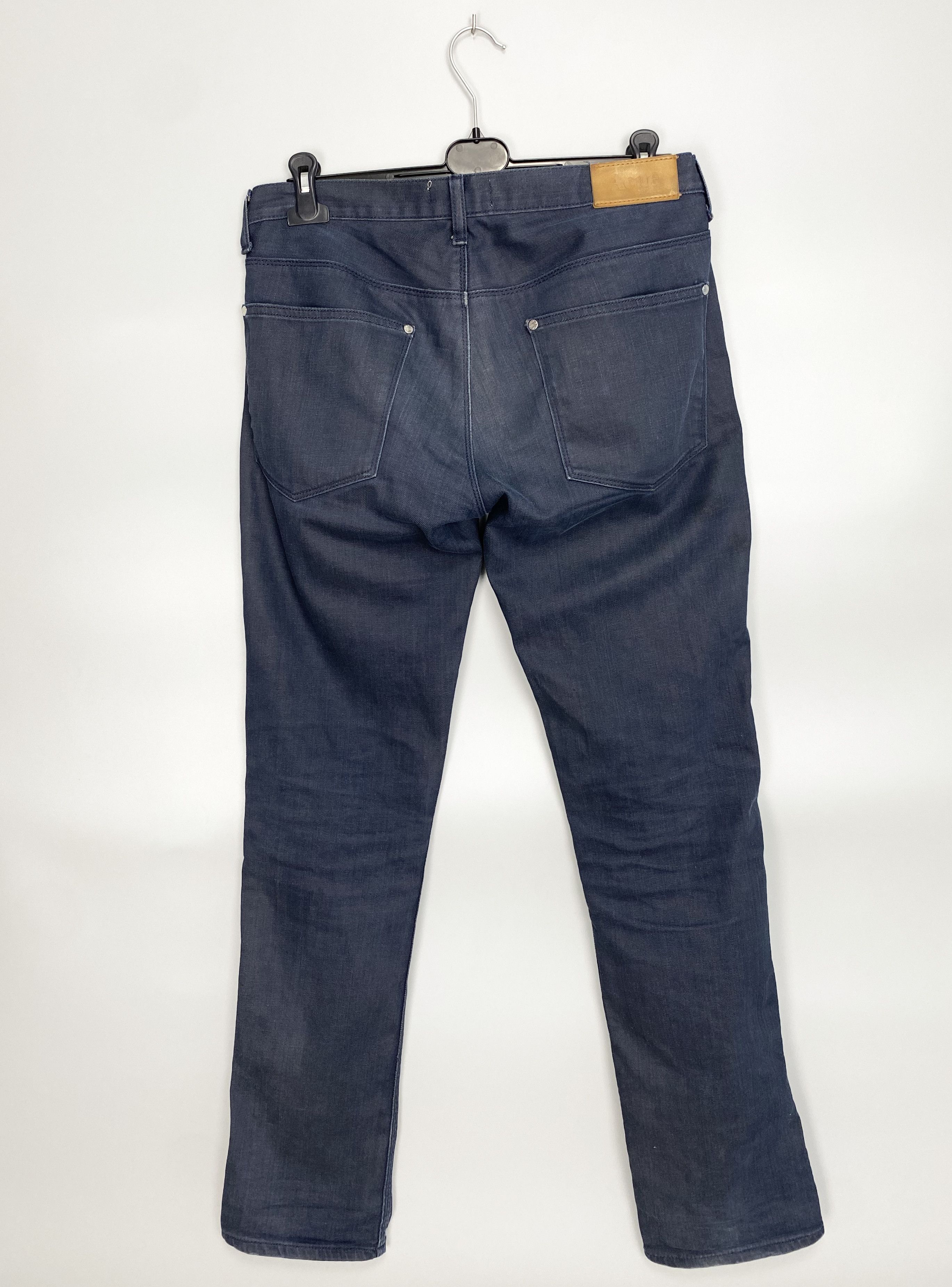 Acne Studios ACNE Max Thunder Denim Jeans Leather Patch W30 L32 Size US 30 / EU 46 - 6 Thumbnail