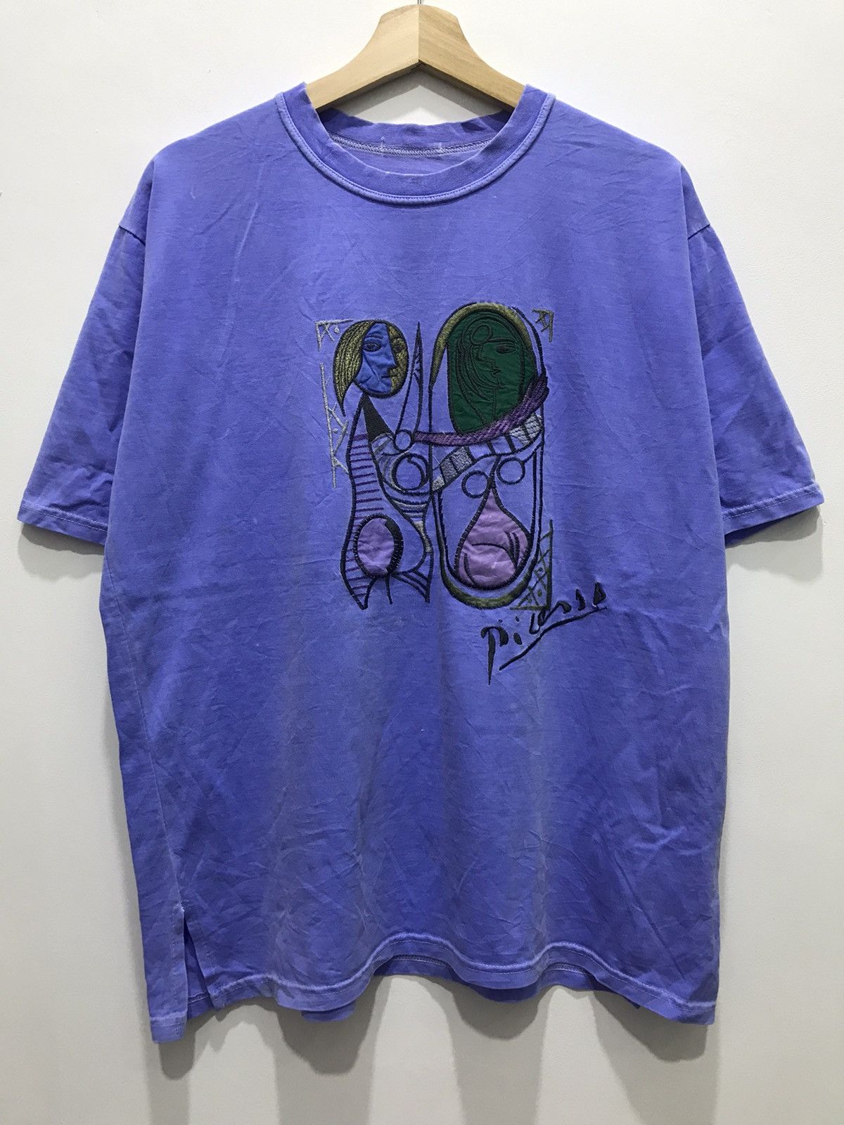Vintage Vintage Picasso Embroidery Tee Size US XL / EU 56 / 4 - 1 Thumbnail