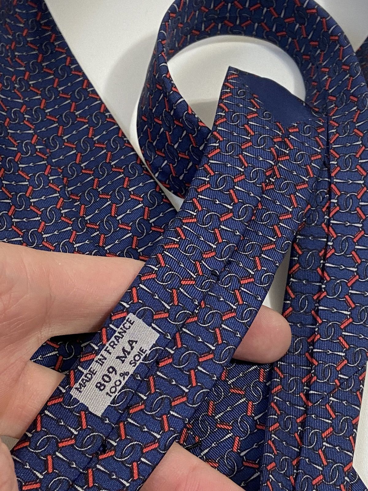 Hermes Hermes Tie Size ONE SIZE - 7 Thumbnail