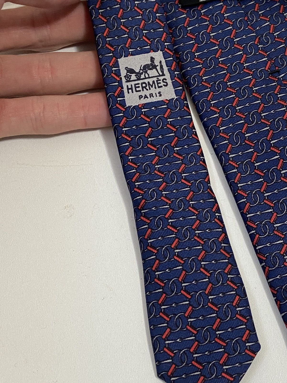 Hermes Hermes Tie Size ONE SIZE - 8 Thumbnail