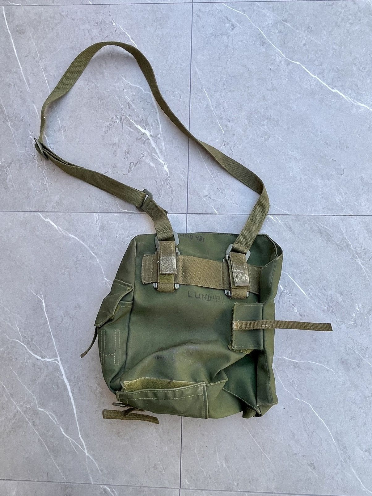 70s Vintage Military Gas Mask Crossbody