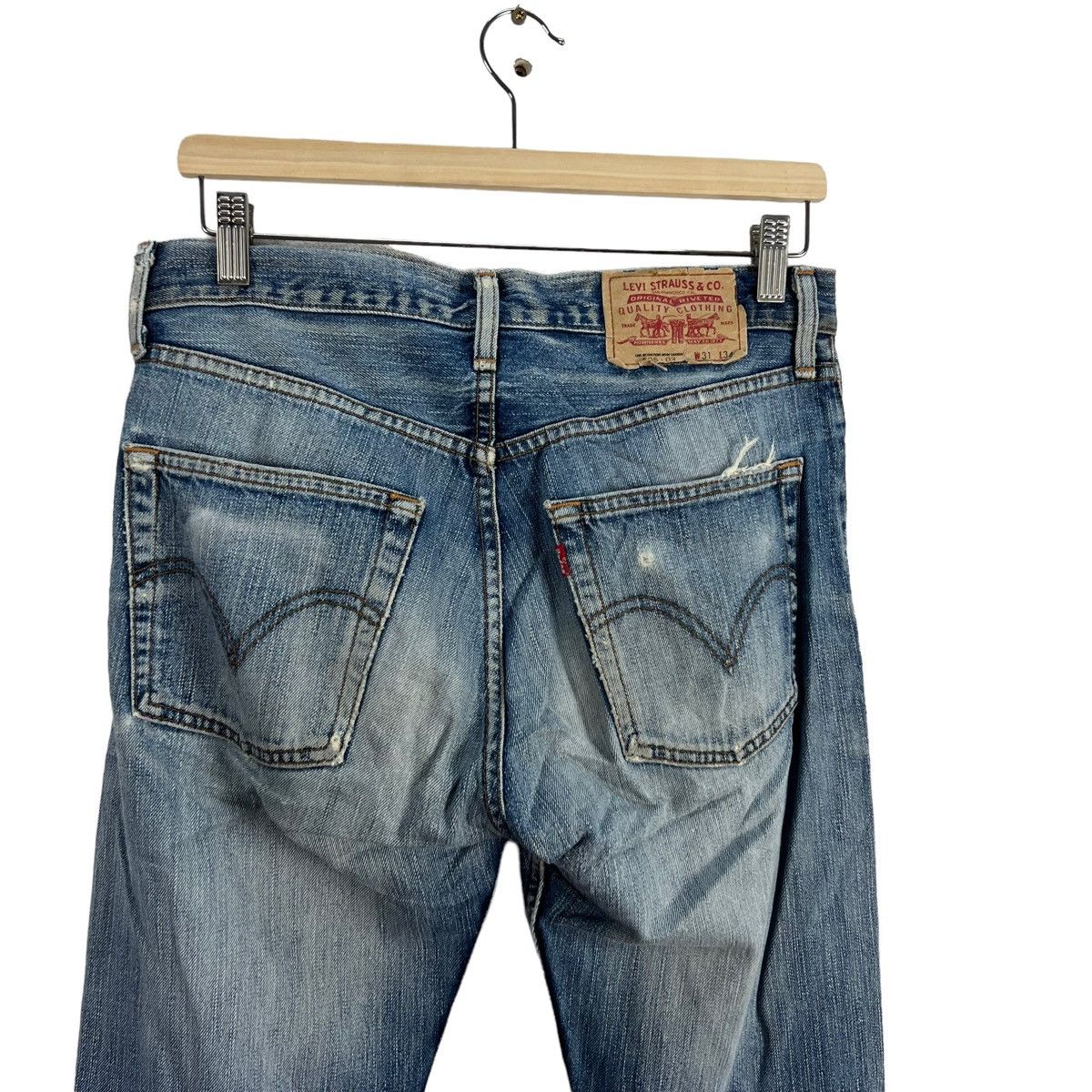 Levi's VINTAGE LEVI'S DENIM JEANS DISTRESSED DESIGN Size US 30 / EU 46 - 8 Thumbnail