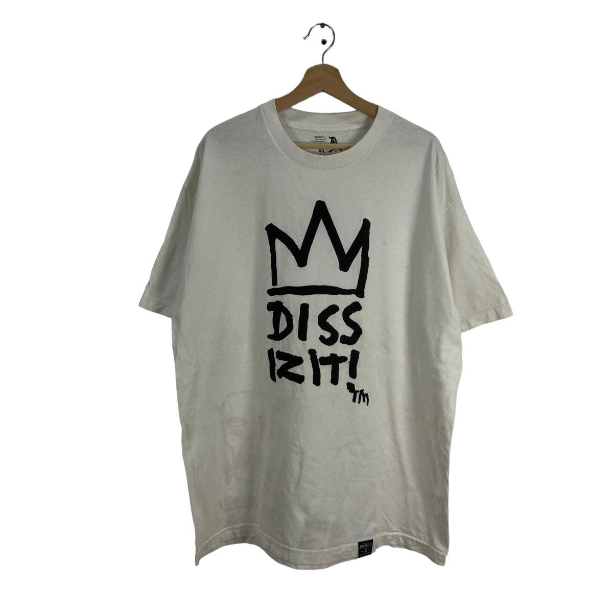 Japanese Brand VERY RARE DISSIZITI TEE BIG LOGO USA MADE PUNK STYLE DESIGN Size US XL / EU 56 / 4 - 1 Thumbnail
