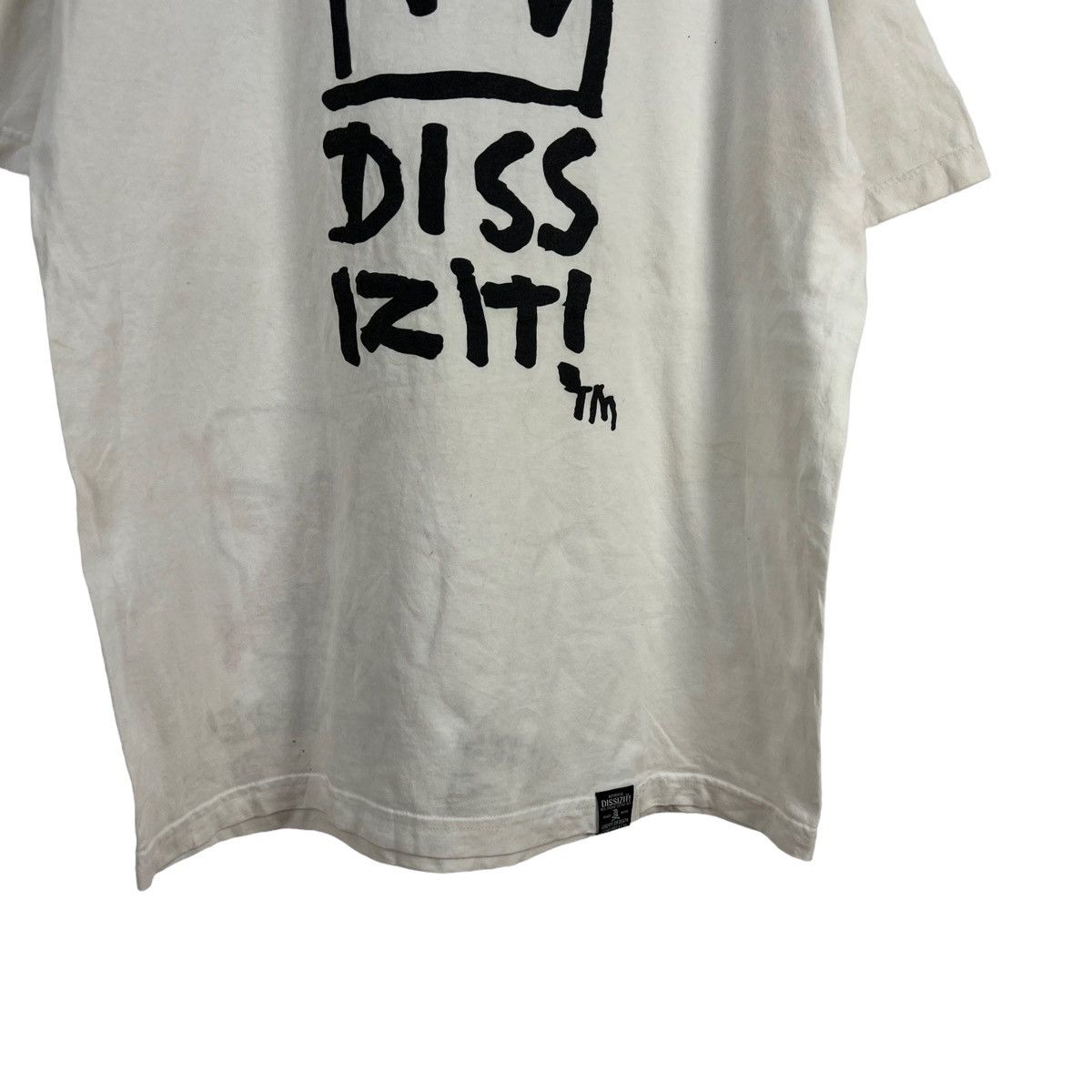 Japanese Brand VERY RARE DISSIZITI TEE BIG LOGO USA MADE PUNK STYLE DESIGN Size US XL / EU 56 / 4 - 3 Thumbnail