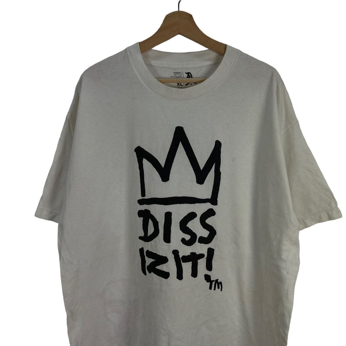 Japanese Brand VERY RARE DISSIZITI TEE BIG LOGO USA MADE PUNK STYLE DESIGN Size US XL / EU 56 / 4 - 2 Thumbnail