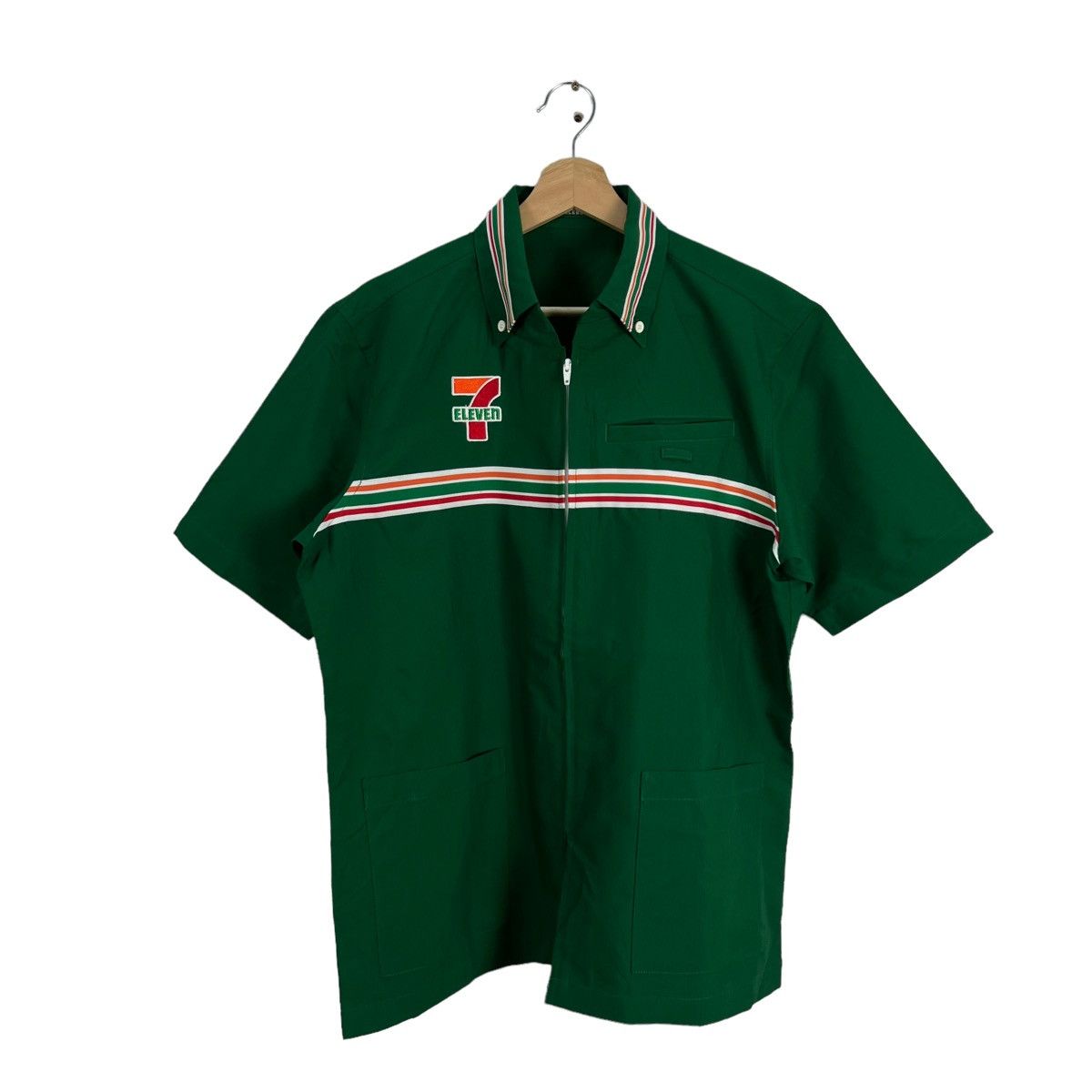 Japanese Brand VINTAGE WORK SHIRT BIG LOGO 7 ELEVEN BIG LOGO JAPAN Size US M / EU 48-50 / 2 - 1 Thumbnail