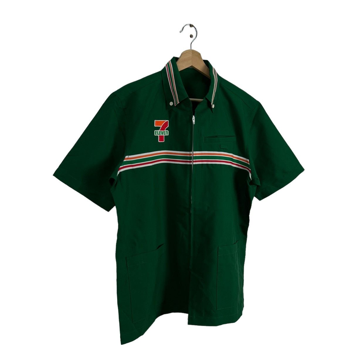 Japanese Brand VINTAGE WORK SHIRT BIG LOGO 7 ELEVEN BIG LOGO JAPAN Size US M / EU 48-50 / 2 - 2 Thumbnail