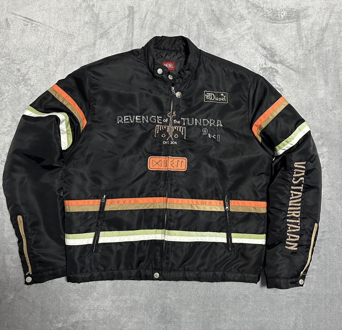 Diesel Vintage Y2K Diesel Racing Biker Jacket Japan Style Very Rare ...