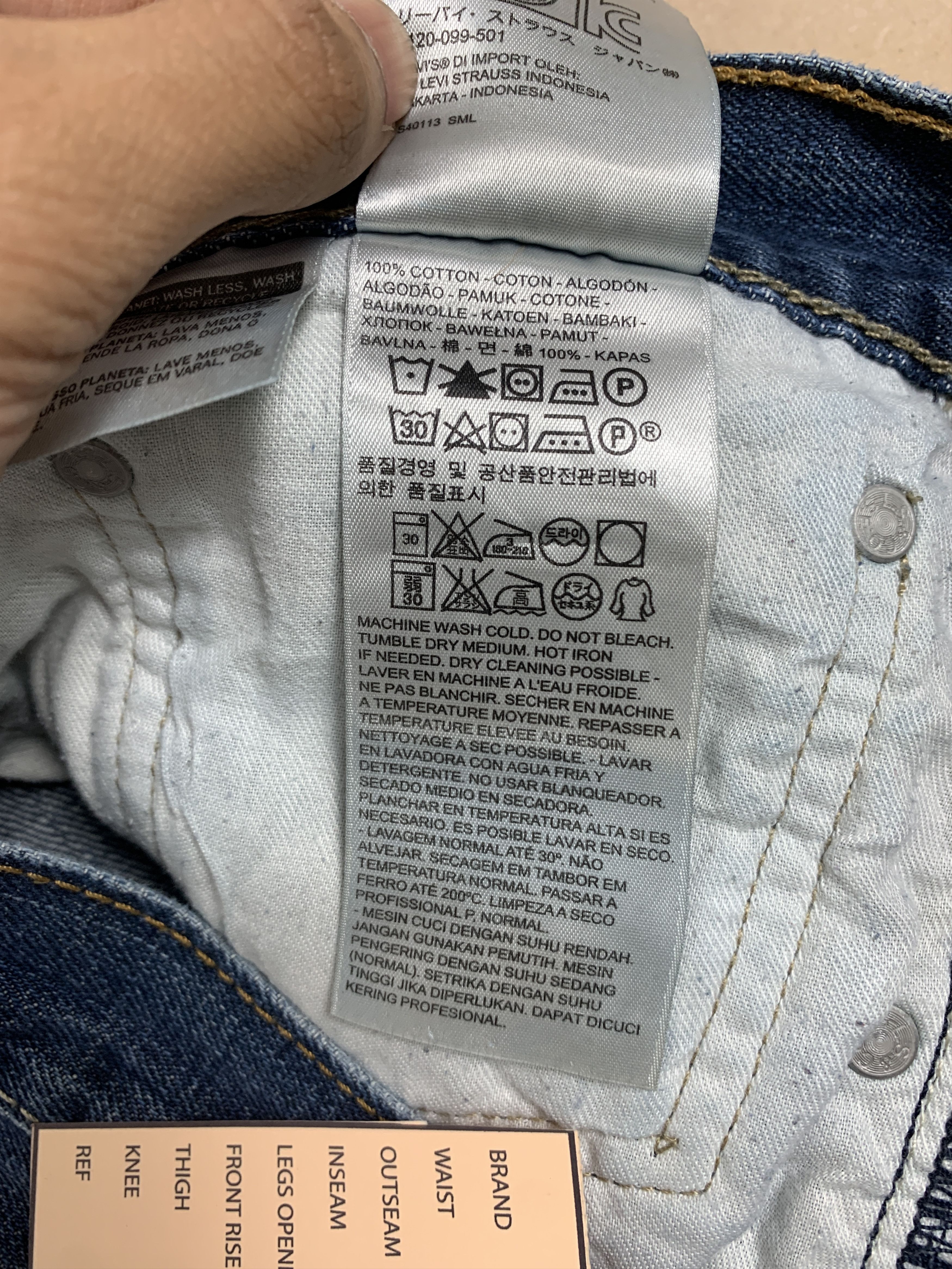 Levi's × Vintage Vintage LEVI'S 527 Flared Bootcut Faded Mid Wash Jeans Size US 36 / EU 52 - 15 Thumbnail