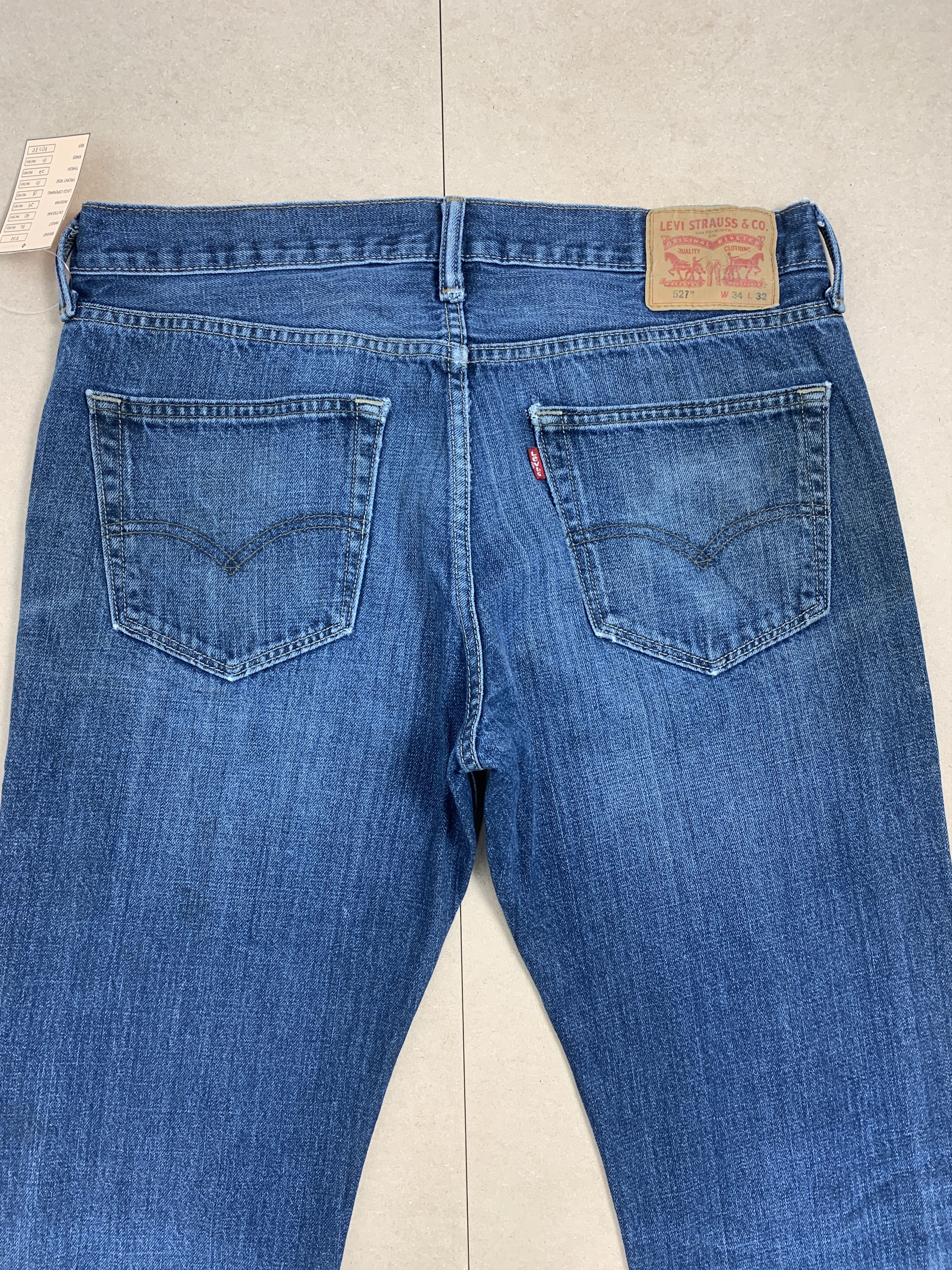 Levi's × Vintage Vintage LEVI'S 527 Flared Bootcut Faded Mid Wash Jeans Size US 36 / EU 52 - 8 Thumbnail