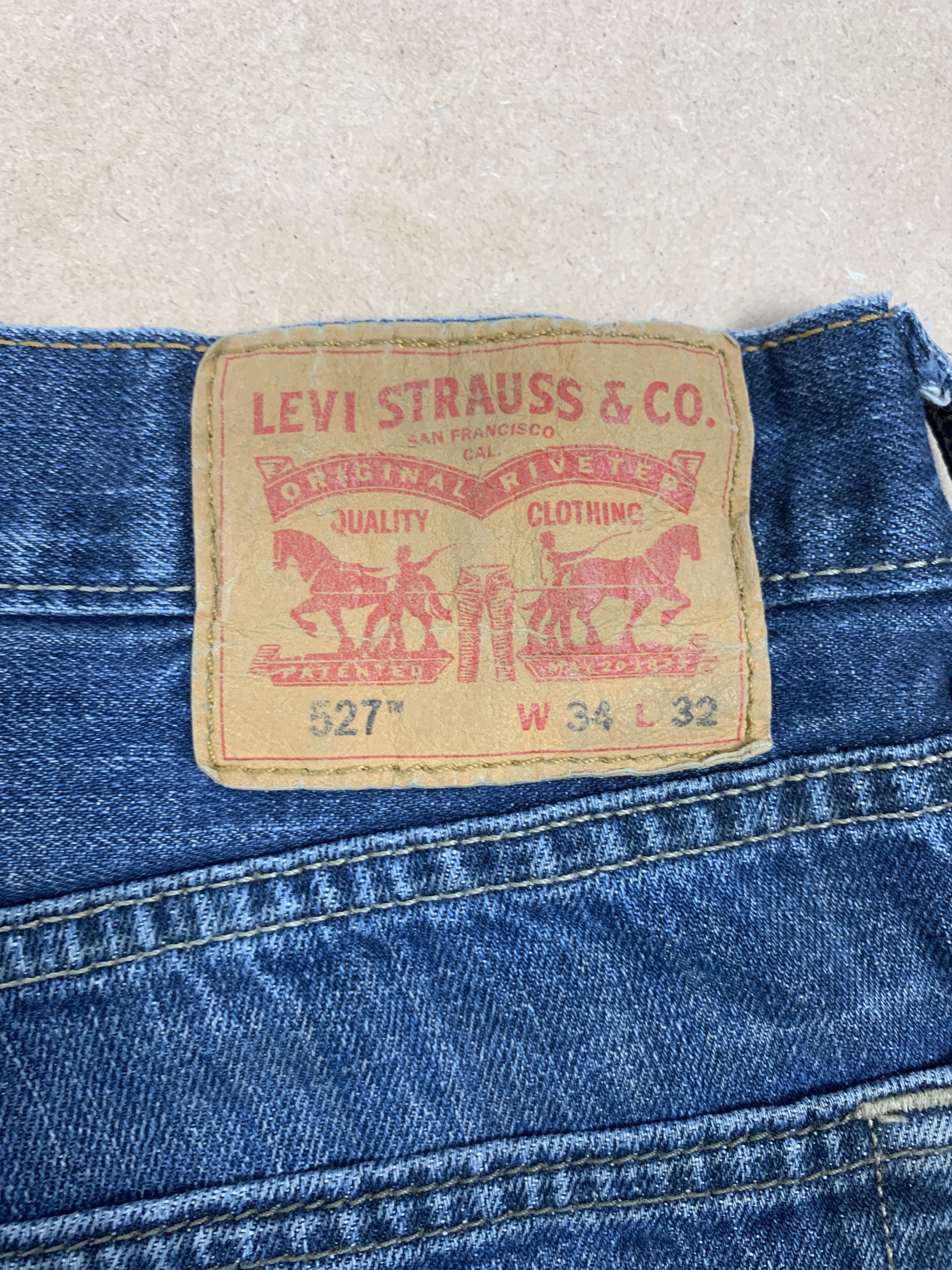 Levi's × Vintage Vintage LEVI'S 527 Flared Bootcut Faded Mid Wash Jeans Size US 36 / EU 52 - 9 Thumbnail