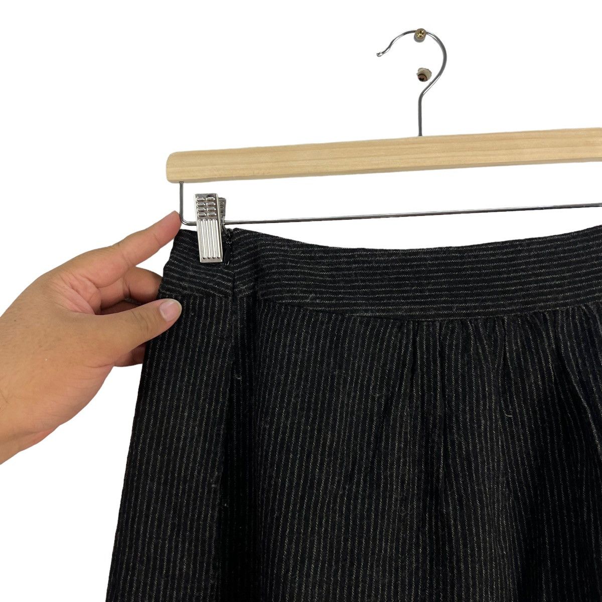 agnes b. VINTAGE MIDI SKIRT AGNES B. JAPAN BLACK Size 32" / US 10 / IT 46 - 3 Thumbnail