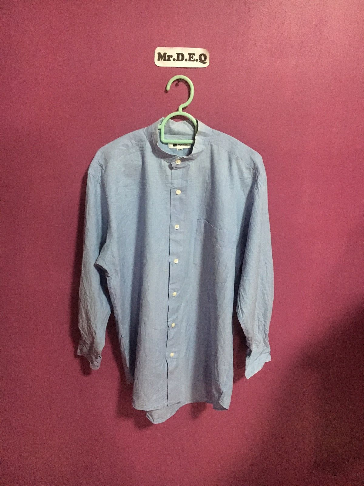 Issey Miyake VINTAGE ISSEY MIYAKE LIGHT BLUE SIZE M SHIRT BUTTON UP Size US M / EU 48-50 / 2 - 2 Thumbnail