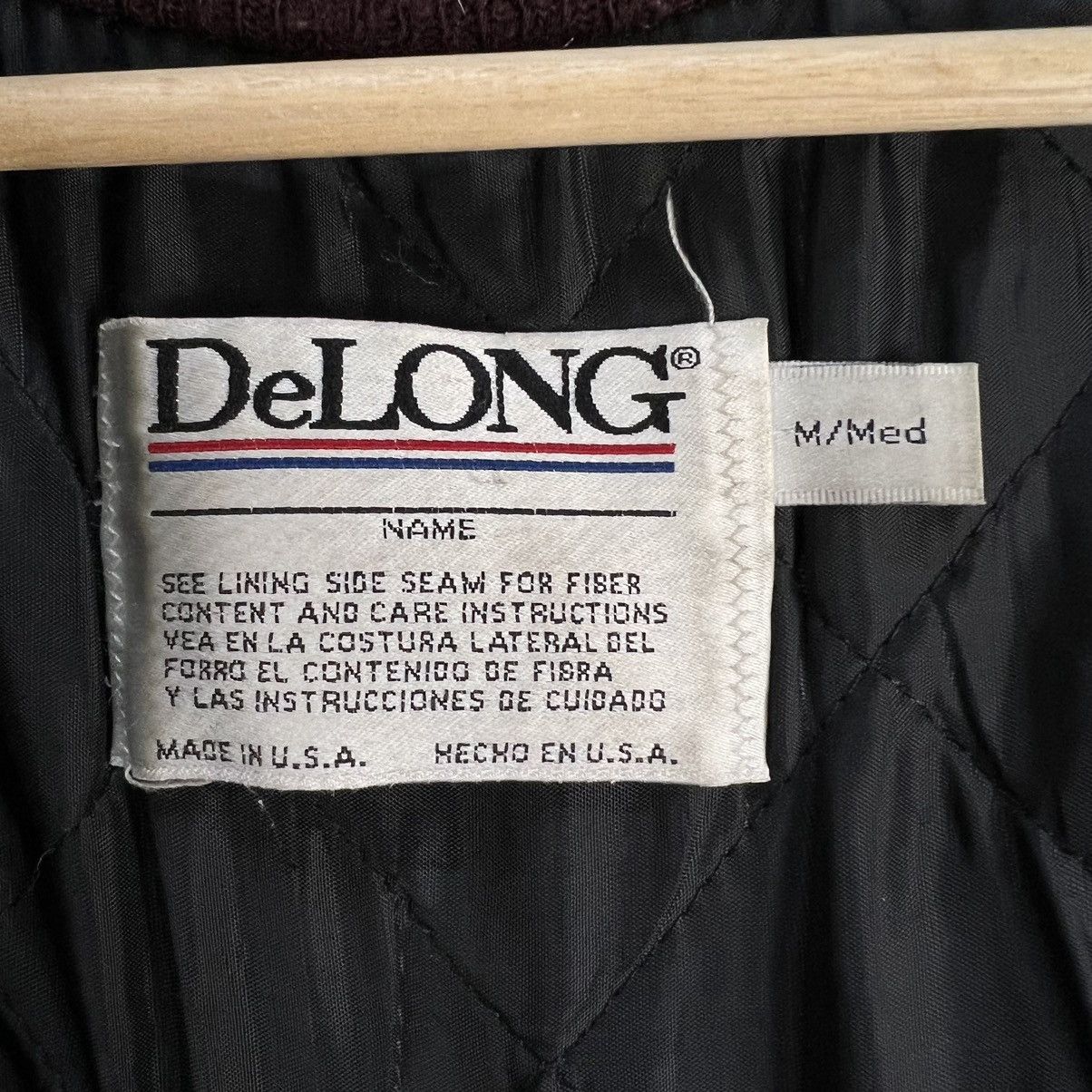 Vintage VINTAGE VARSITY JACKET BIG LOGO DELONG USA MADE Size US M / EU 48-50 / 2 - 13 Thumbnail