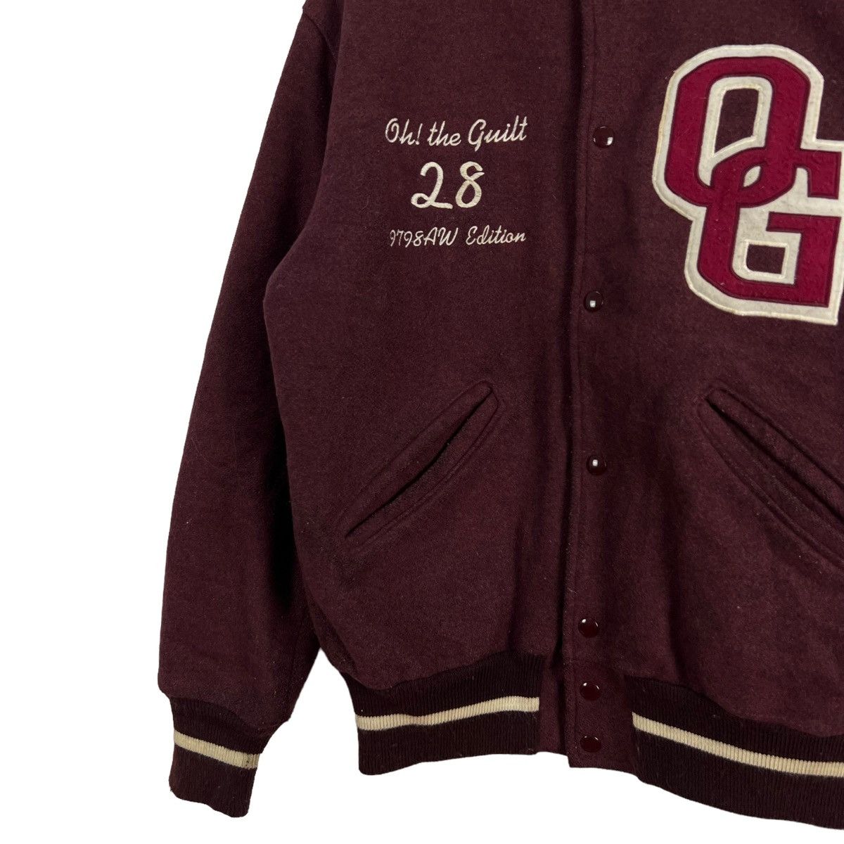Vintage VINTAGE VARSITY JACKET BIG LOGO DELONG USA MADE Size US M / EU 48-50 / 2 - 3 Thumbnail