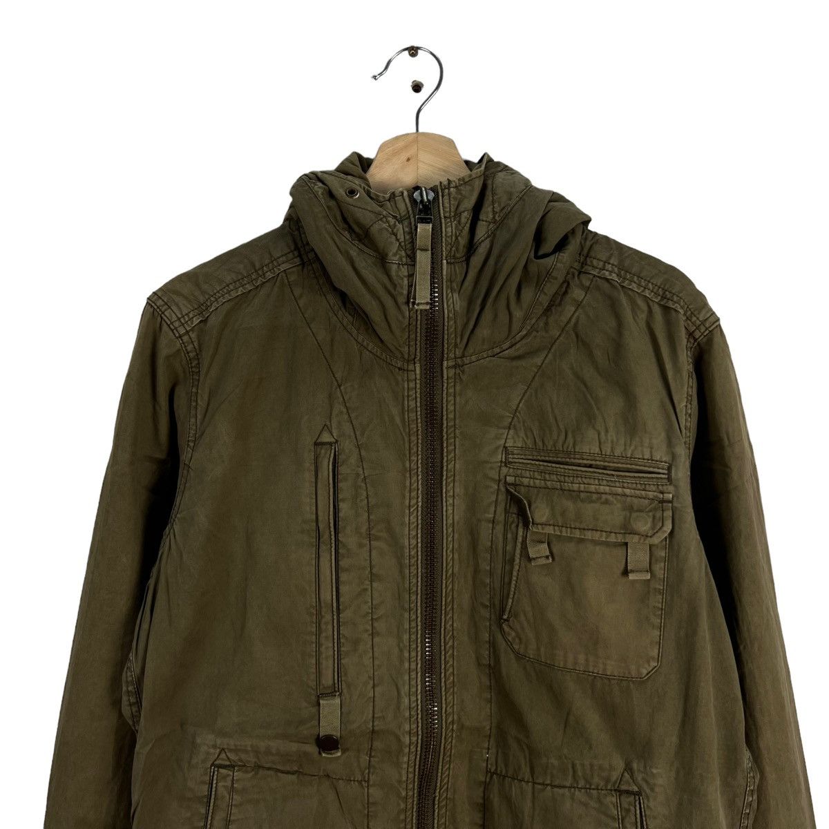 Japanese Brand VINTAGE PARACHUTE BIKER BONDAGE DESIGN JACKET BEAMS JAPAN Size US L / EU 52-54 / 3 - 2 Thumbnail