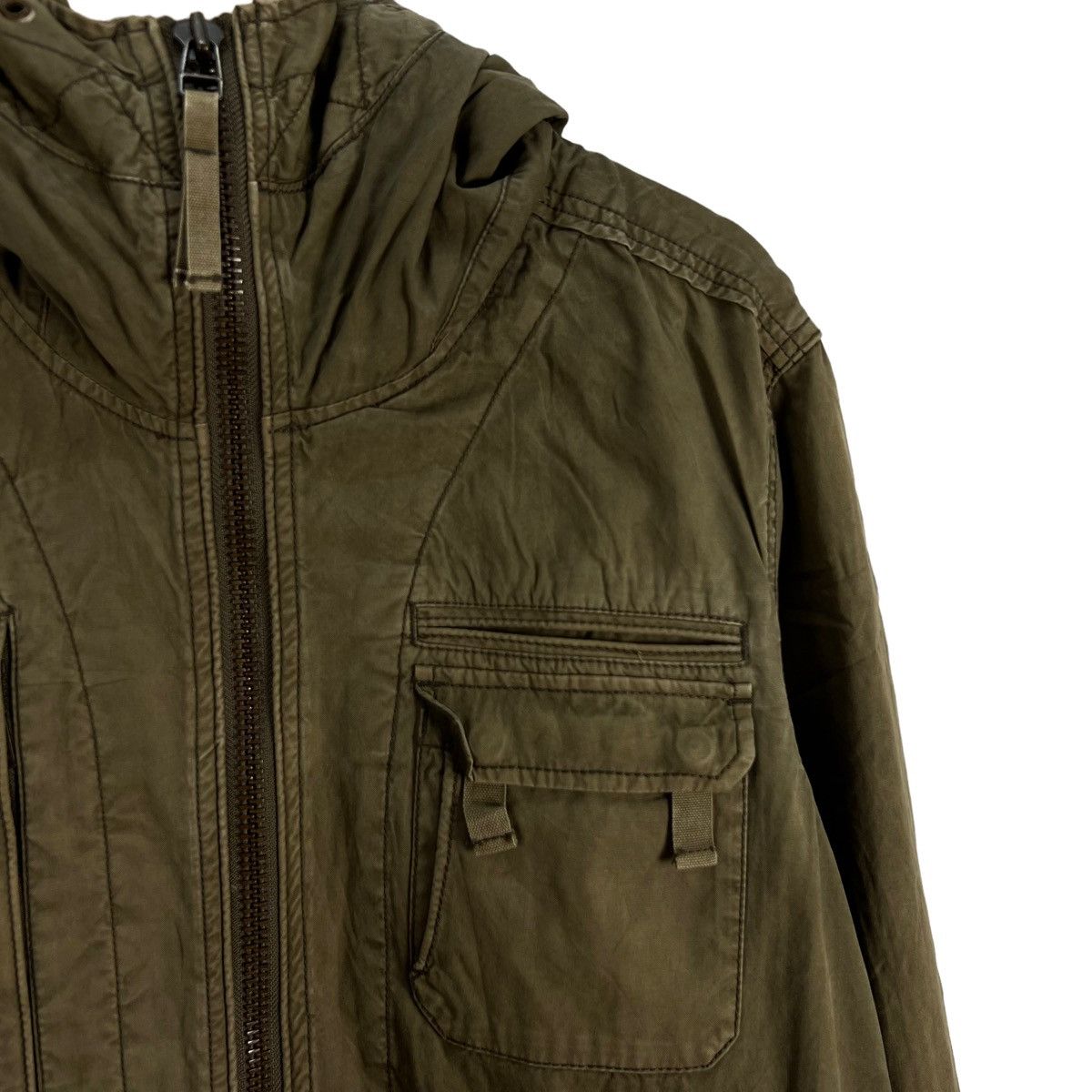 Japanese Brand VINTAGE PARACHUTE BIKER BONDAGE DESIGN JACKET BEAMS JAPAN Size US L / EU 52-54 / 3 - 7 Thumbnail