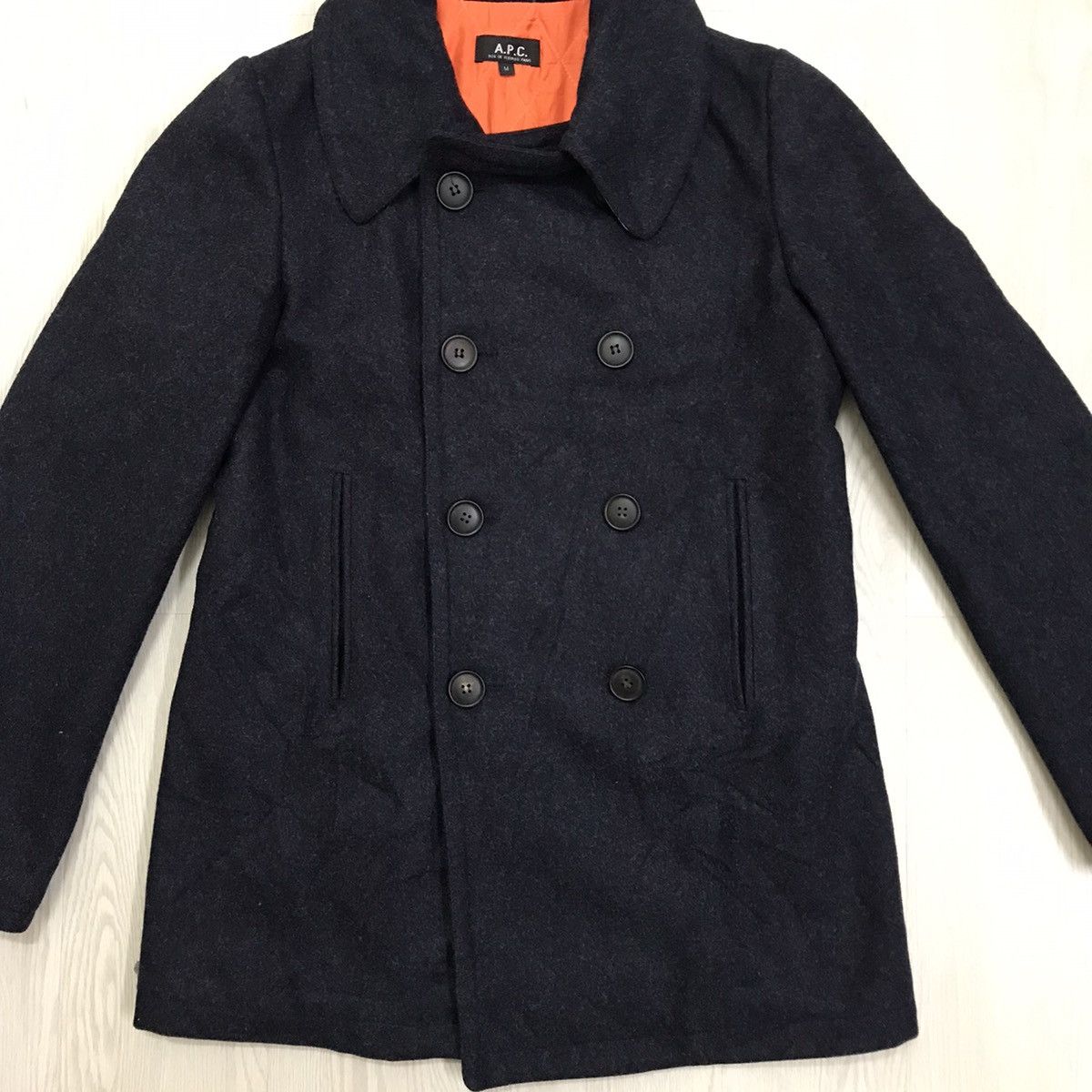A.P.C. × Vintage Vintage A.P.C Wool Jacket Made In Romania Size M / US 6-8 / IT 42-44 - 3 Thumbnail