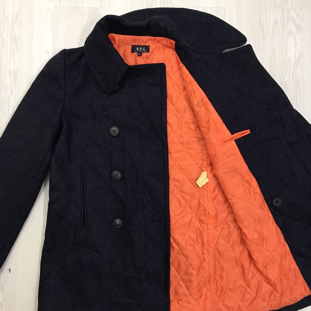 A.P.C. × Vintage Vintage A.P.C Wool Jacket Made In Romania Size M / US 6-8 / IT 42-44 - 8 Thumbnail