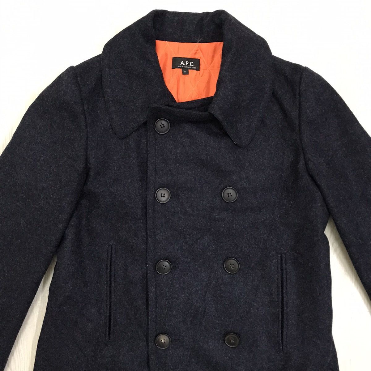 A.P.C. × Vintage Vintage A.P.C Wool Jacket Made In Romania Size M / US 6-8 / IT 42-44 - 4 Thumbnail