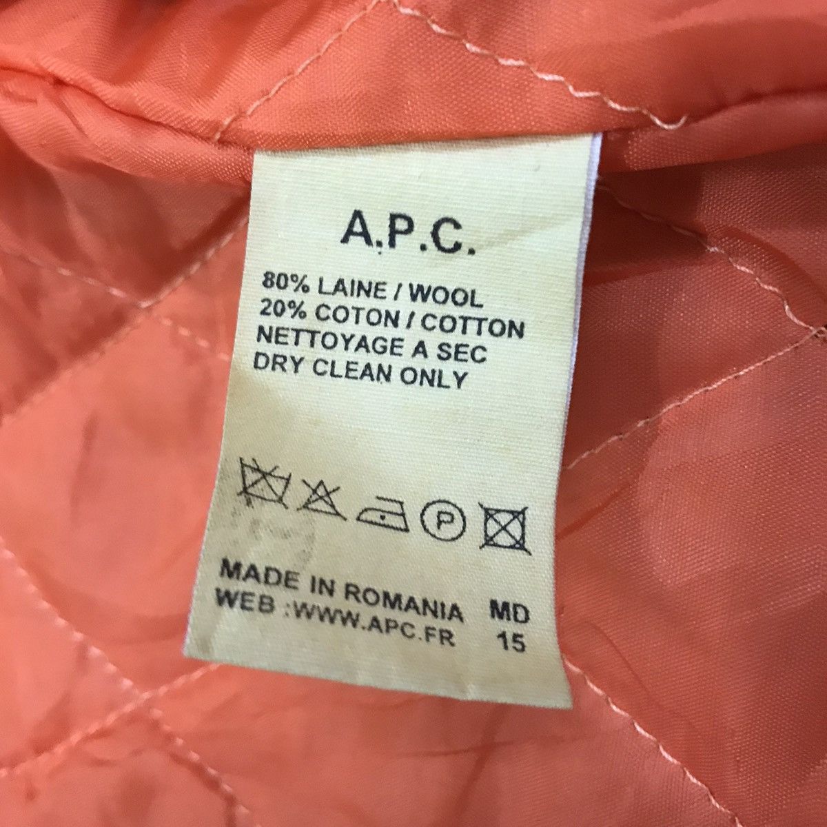 A.P.C. × Vintage Vintage A.P.C Wool Jacket Made In Romania Size M / US 6-8 / IT 42-44 - 15 Thumbnail