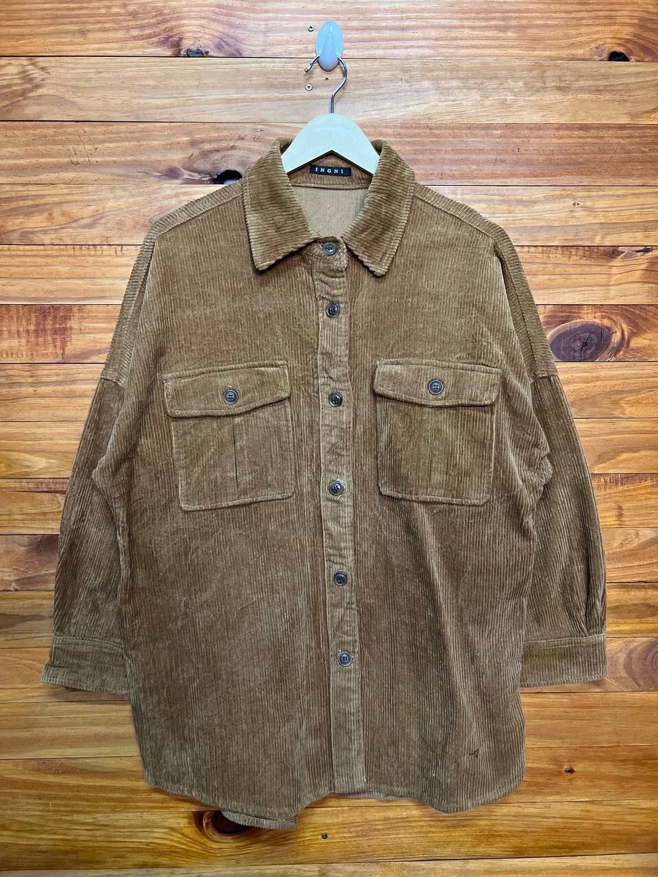 Japanese Brand INGNI CORDUROY SHACKET Size US M / EU 48-50 / 2 - 1 Thumbnail