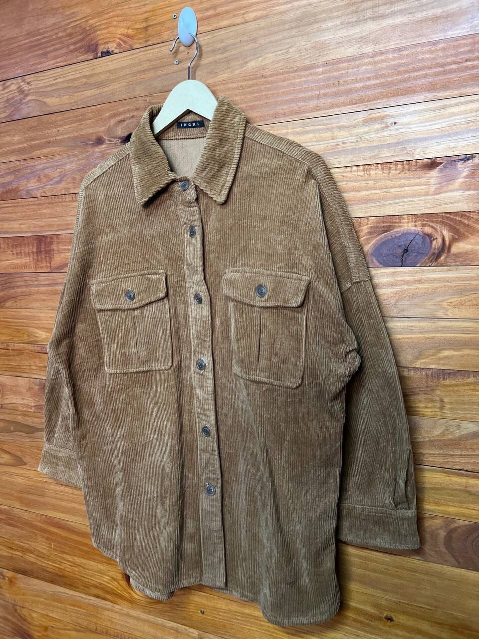 Japanese Brand INGNI CORDUROY SHACKET Size US M / EU 48-50 / 2 - 2 Thumbnail
