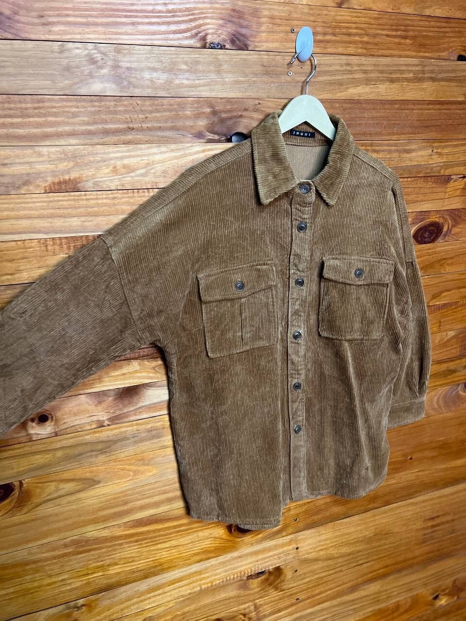 Japanese Brand INGNI CORDUROY SHACKET Size US M / EU 48-50 / 2 - 3 Thumbnail