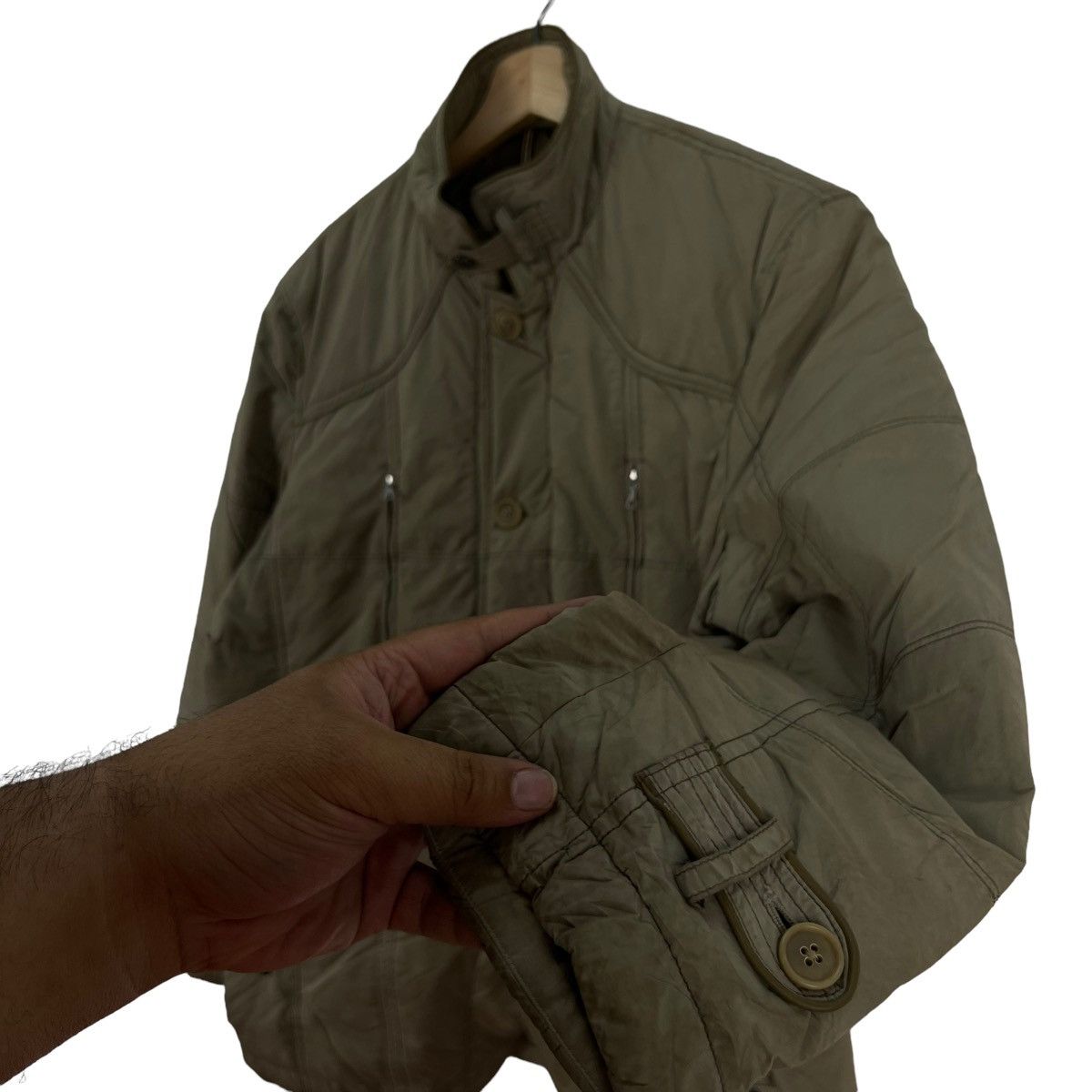 Japanese Brand VINTAGE LIGHT PUFFER JACKET LIVE UP INSPIRED ISSEY MIYAKE Size US L / EU 52-54 / 3 - 4 Thumbnail